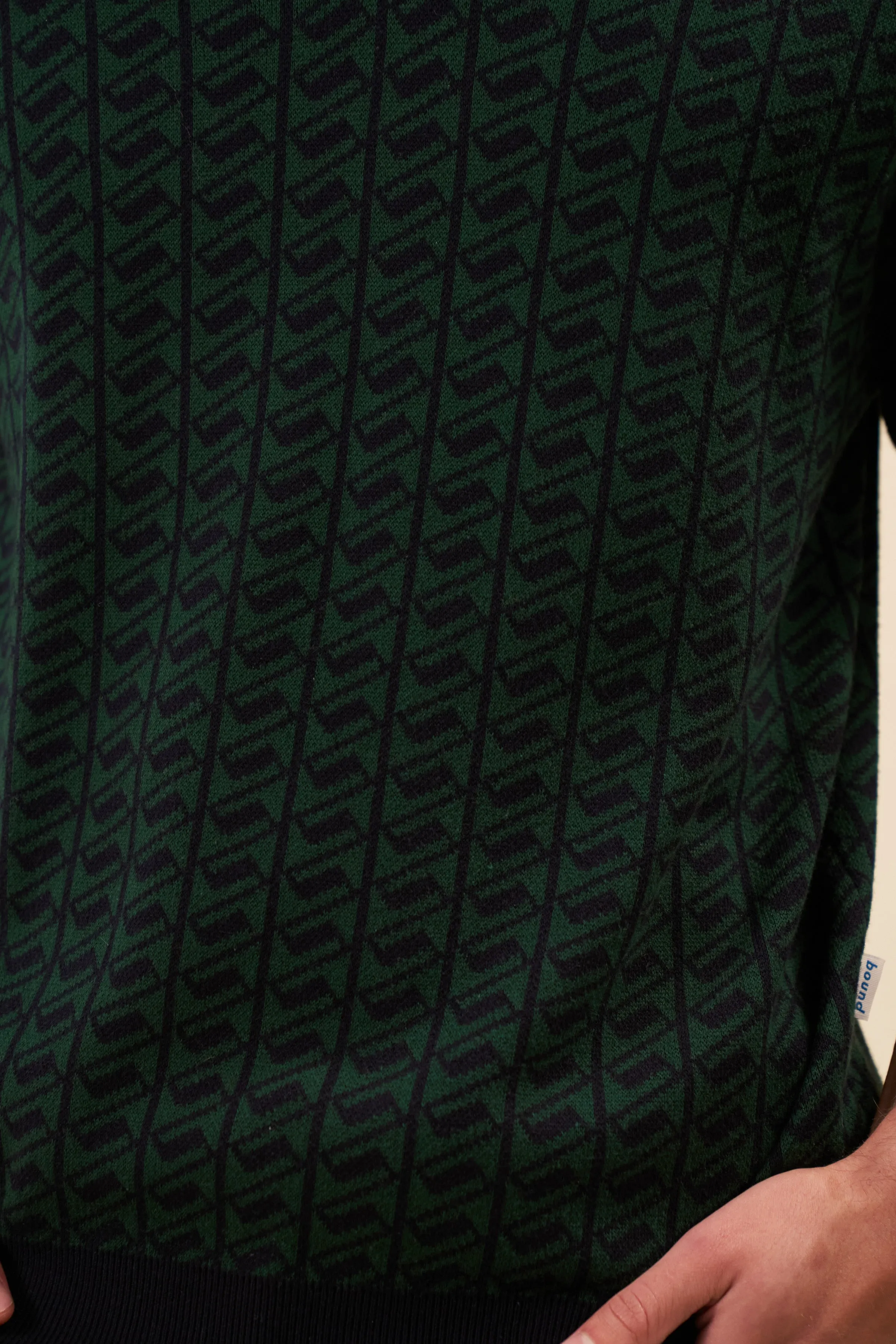 HARRIS KNIT POLO - NAVY/FOREST sold by Bound product image thumbnail 5