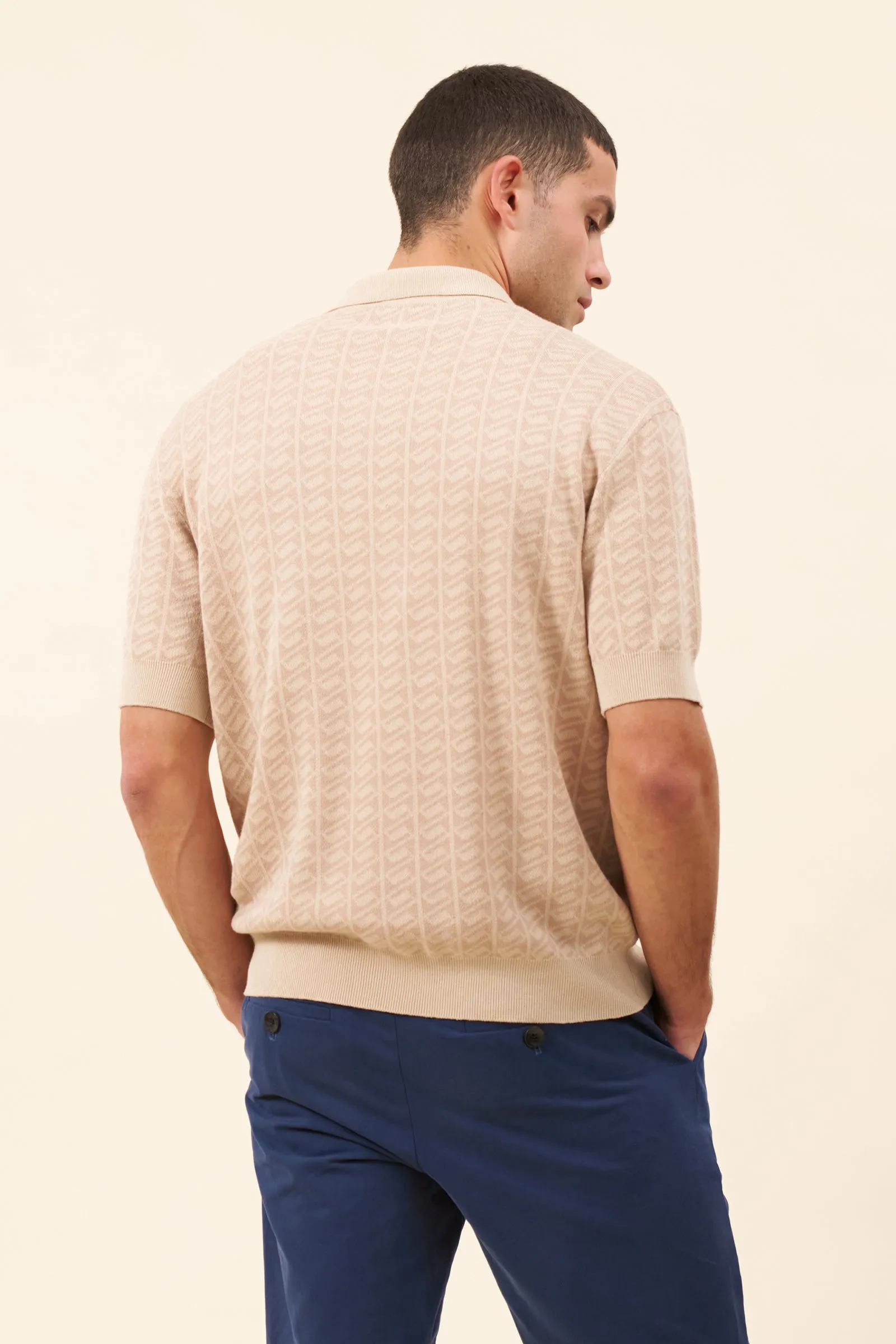 HARRIS KNIT POLO - DESERT SAND sold by Bound product image thumbnail 3
