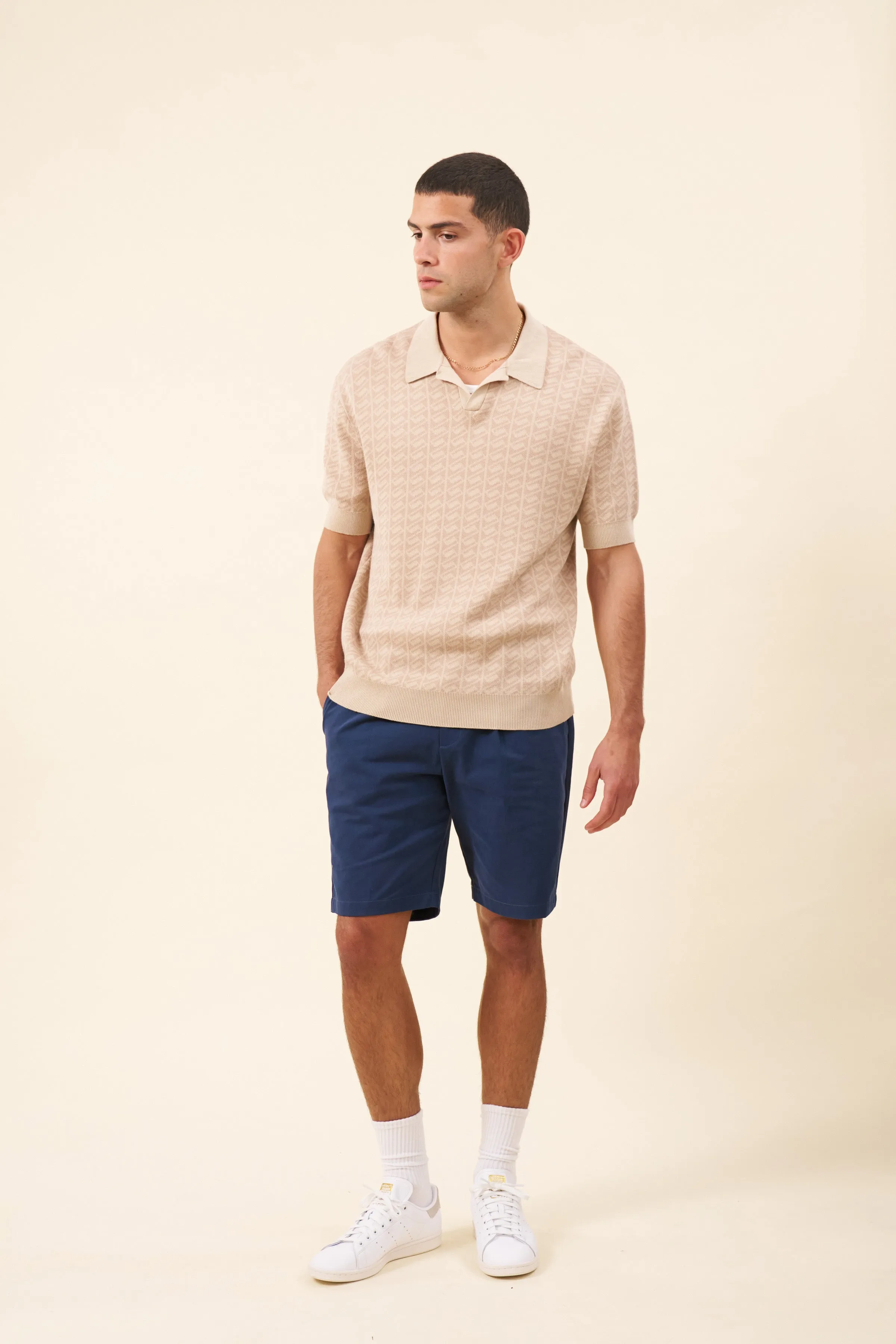 HARRIS KNIT POLO - DESERT SAND sold by Bound product image thumbnail 4