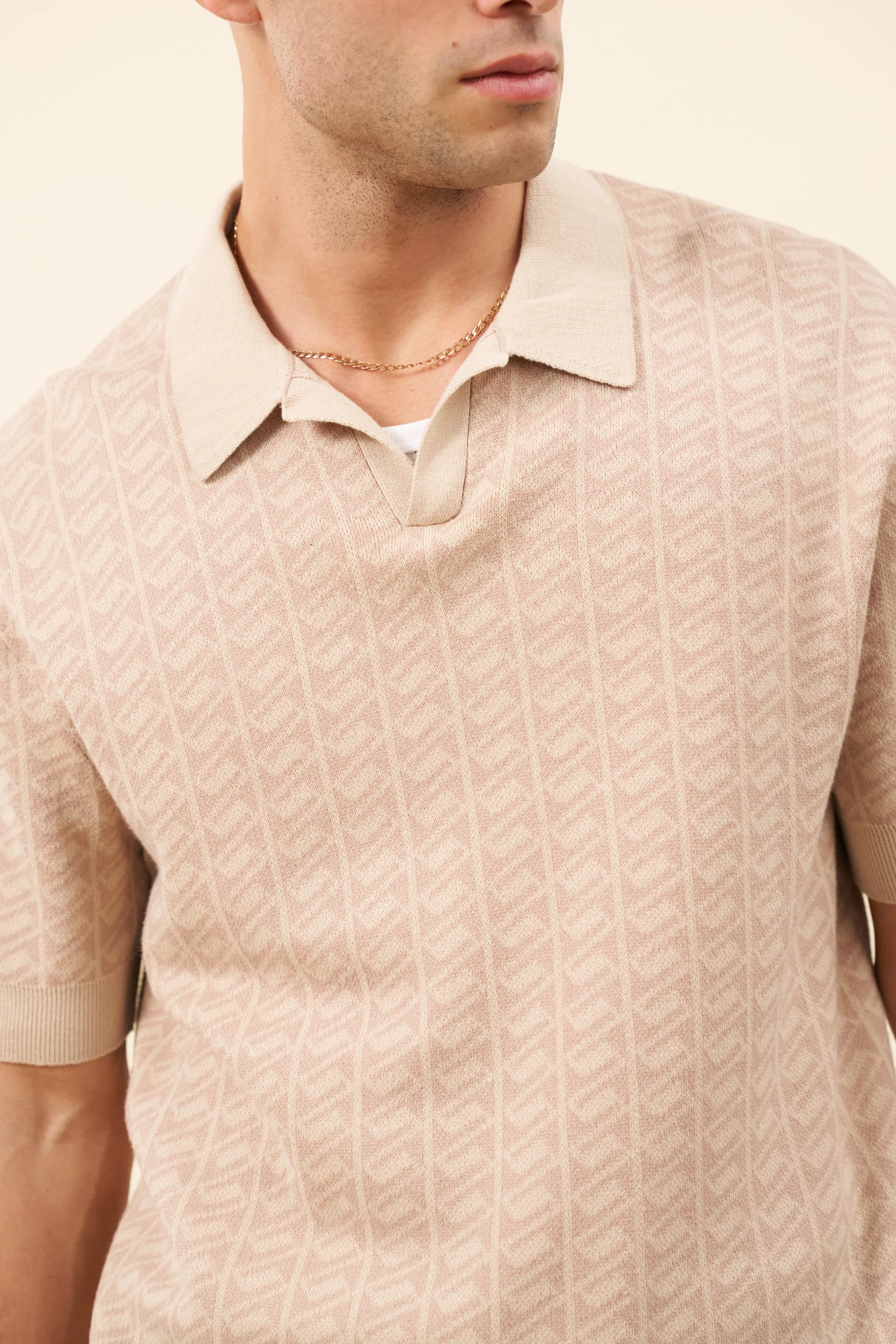 HARRIS KNIT POLO - DESERT SAND sold by Bound product image thumbnail 5