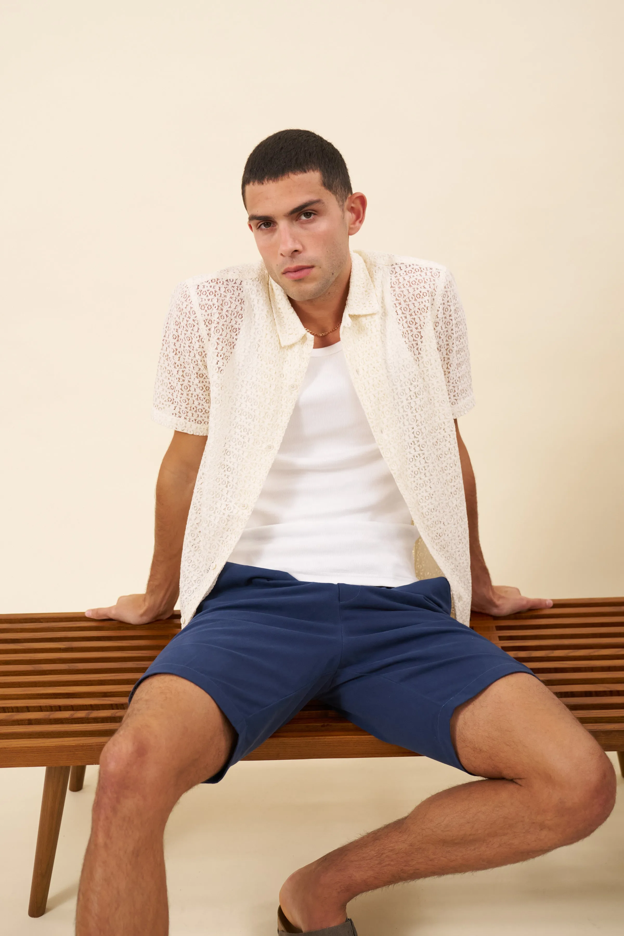 CAPRI LACE SHIRT - ECRU sold by Bound product image thumbnail 3