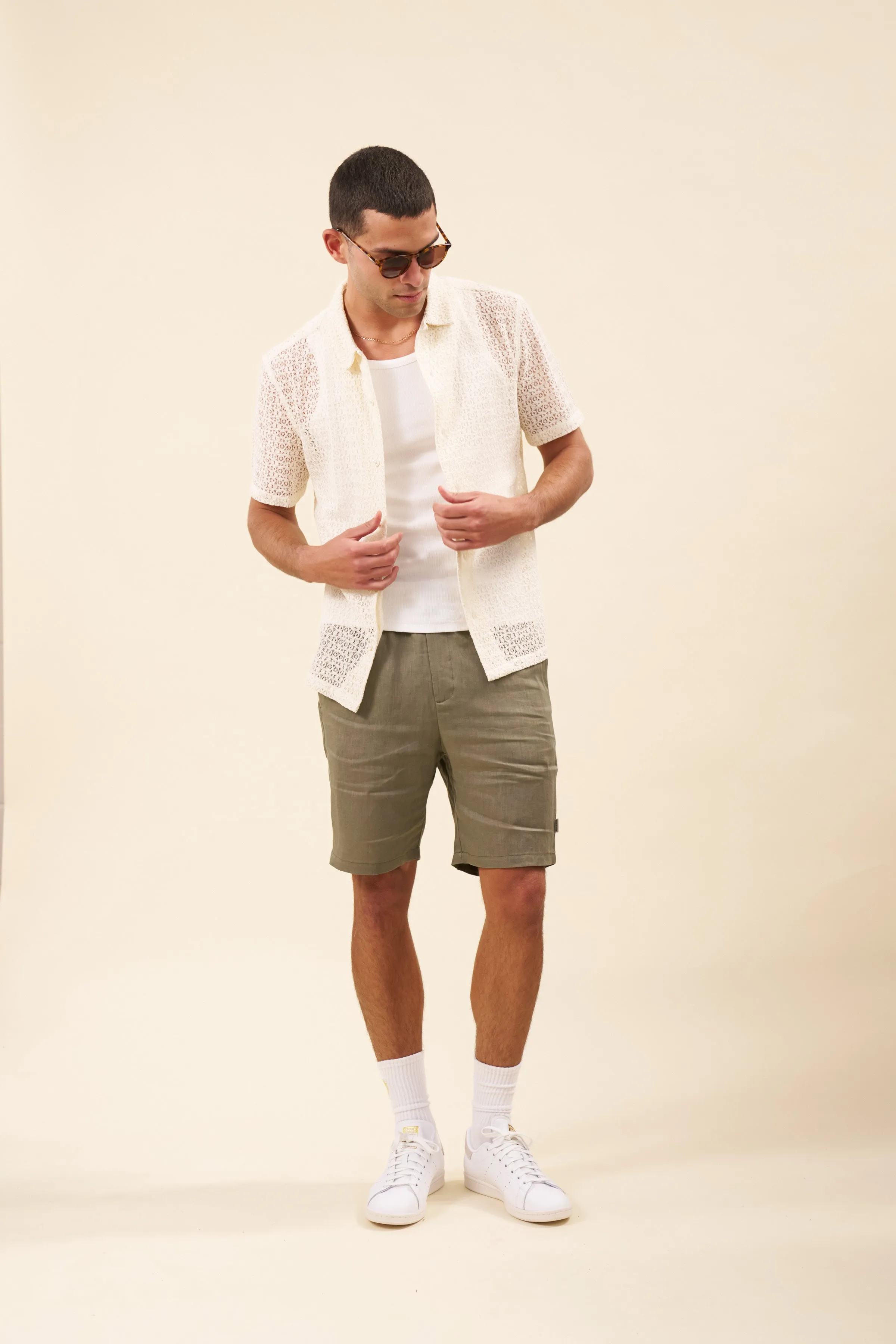 CAPRI LACE SHIRT - ECRU sold by Bound product image thumbnail 4