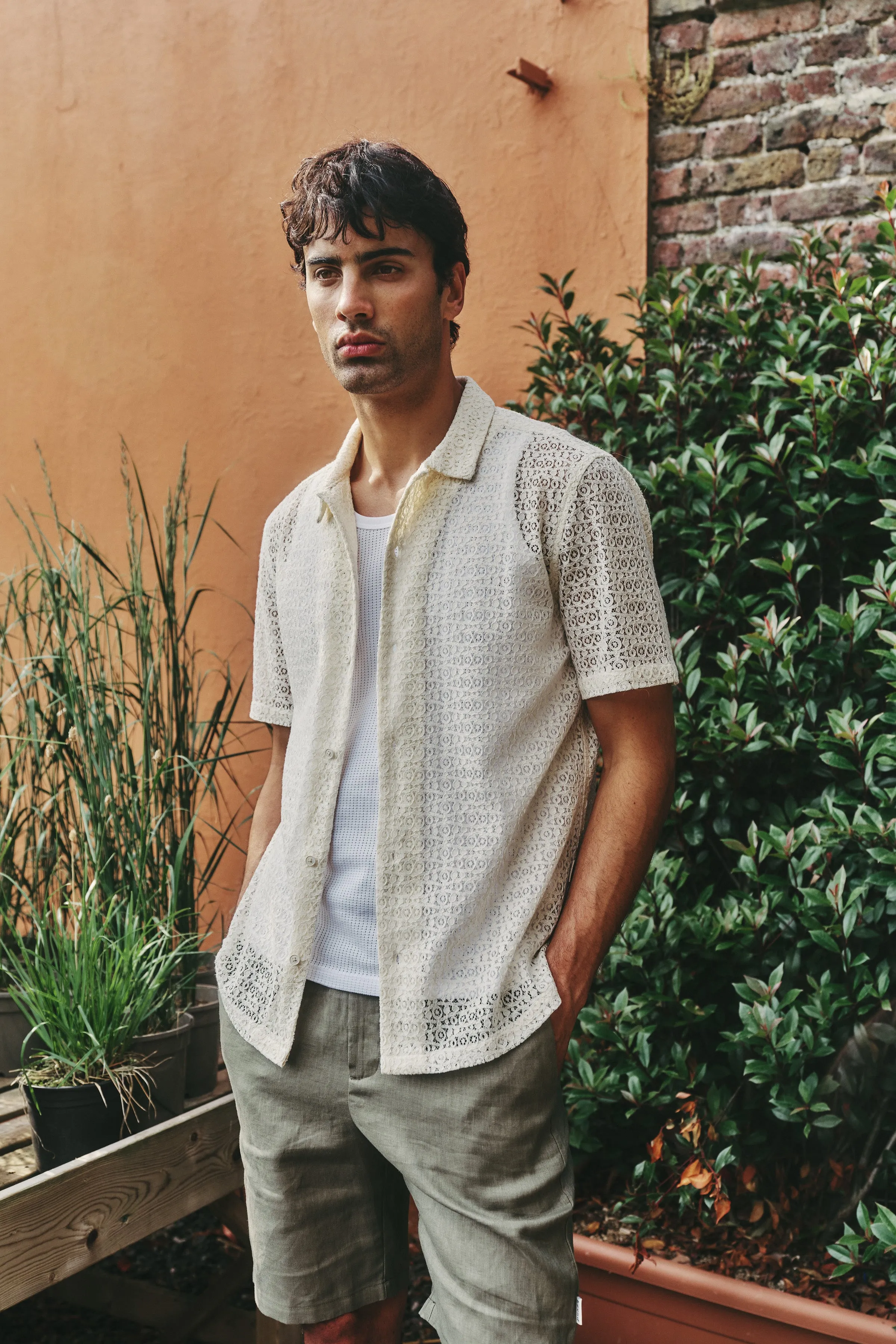 CAPRI LACE SHIRT - ECRU sold by Bound product image thumbnail 2