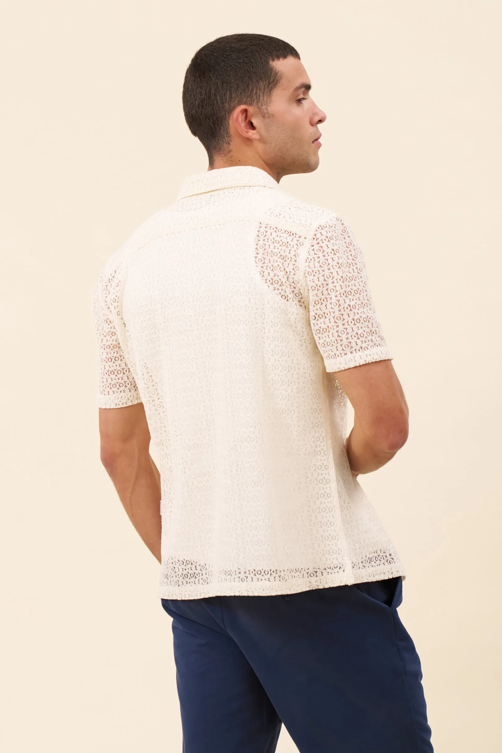 CAPRI LACE SHIRT - ECRU sold by Bound product image thumbnail 5