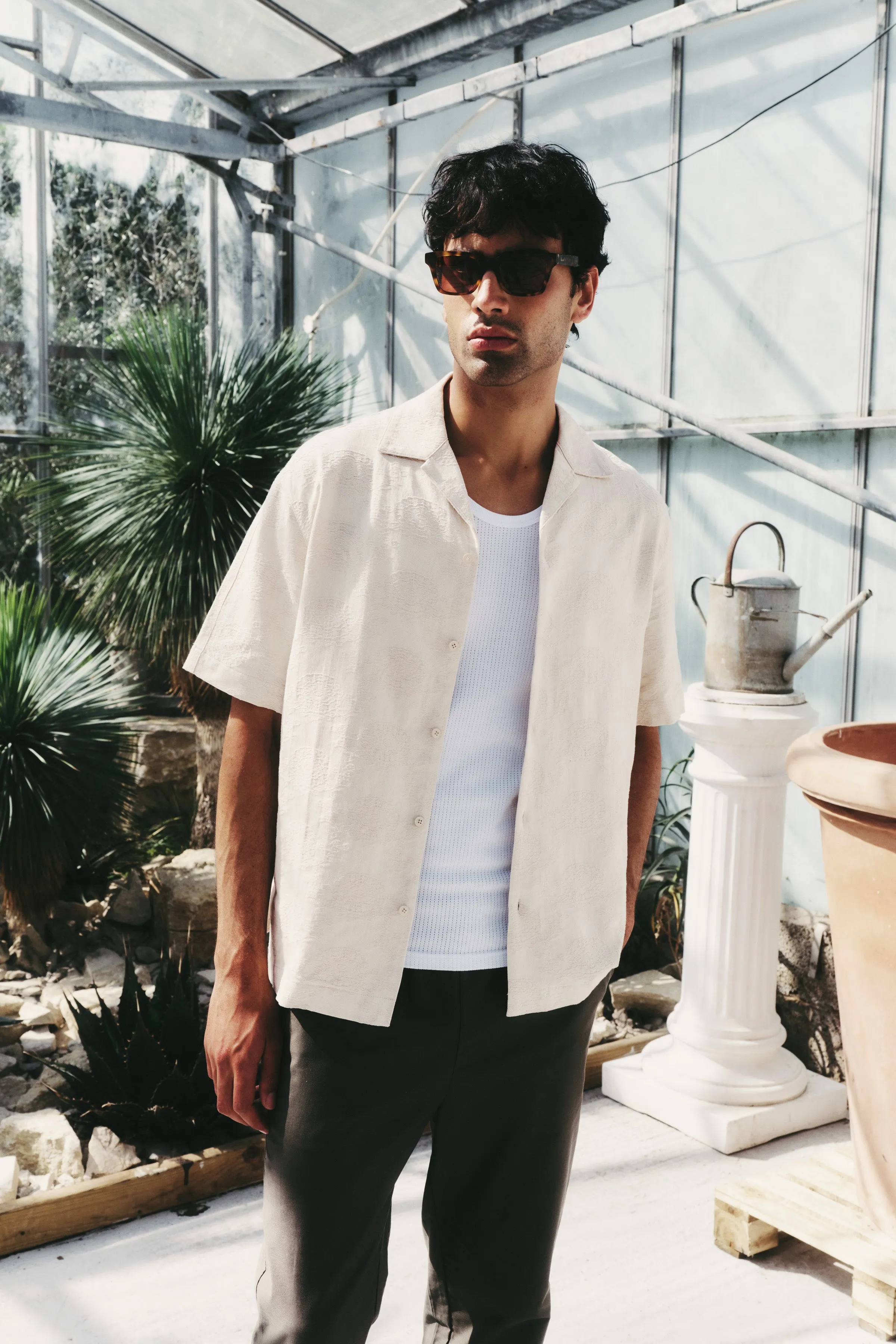FLORA EMBROIDERED SHIRT - CREAM sold by Bound product image thumbnail 2