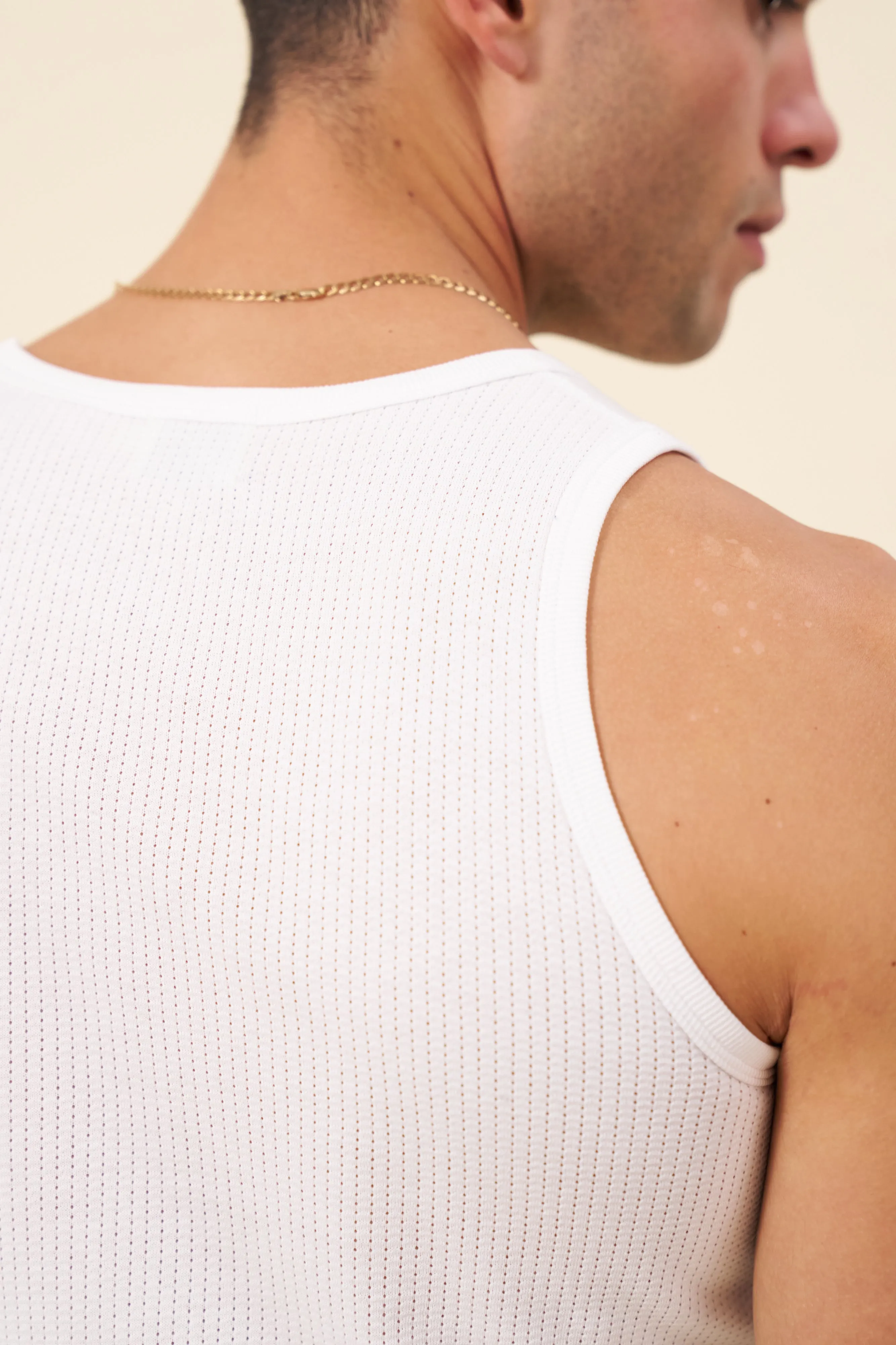 SUSTAIN WHITE CROCHET VEST - 3 PACK sold by Bound product image thumbnail 5