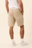 PEACHED CANVAS SHORTS - SAND sold by Bound
