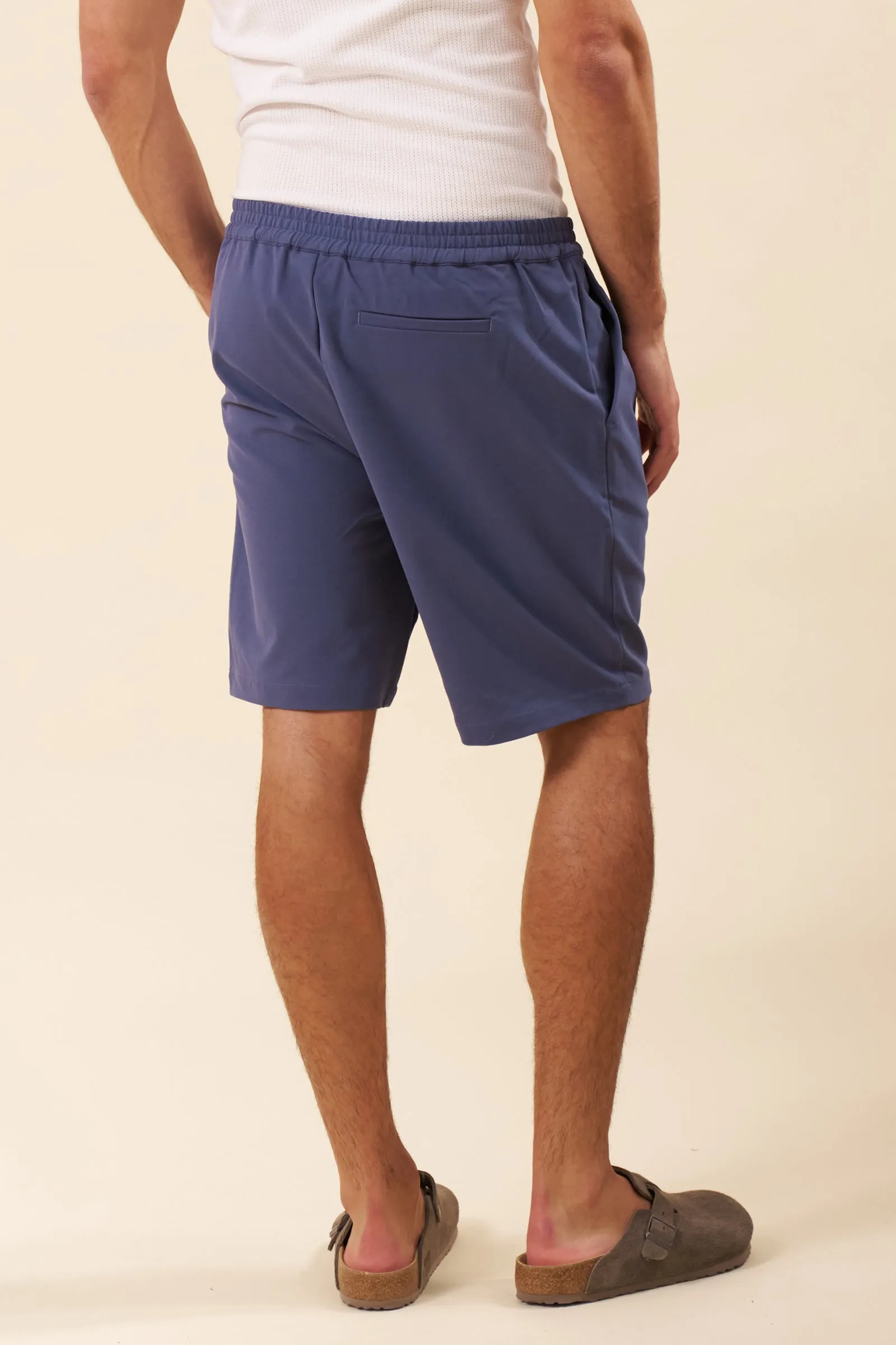 PEACHED CANVAS SHORTS - MID BLUE sold by Bound product image thumbnail 4