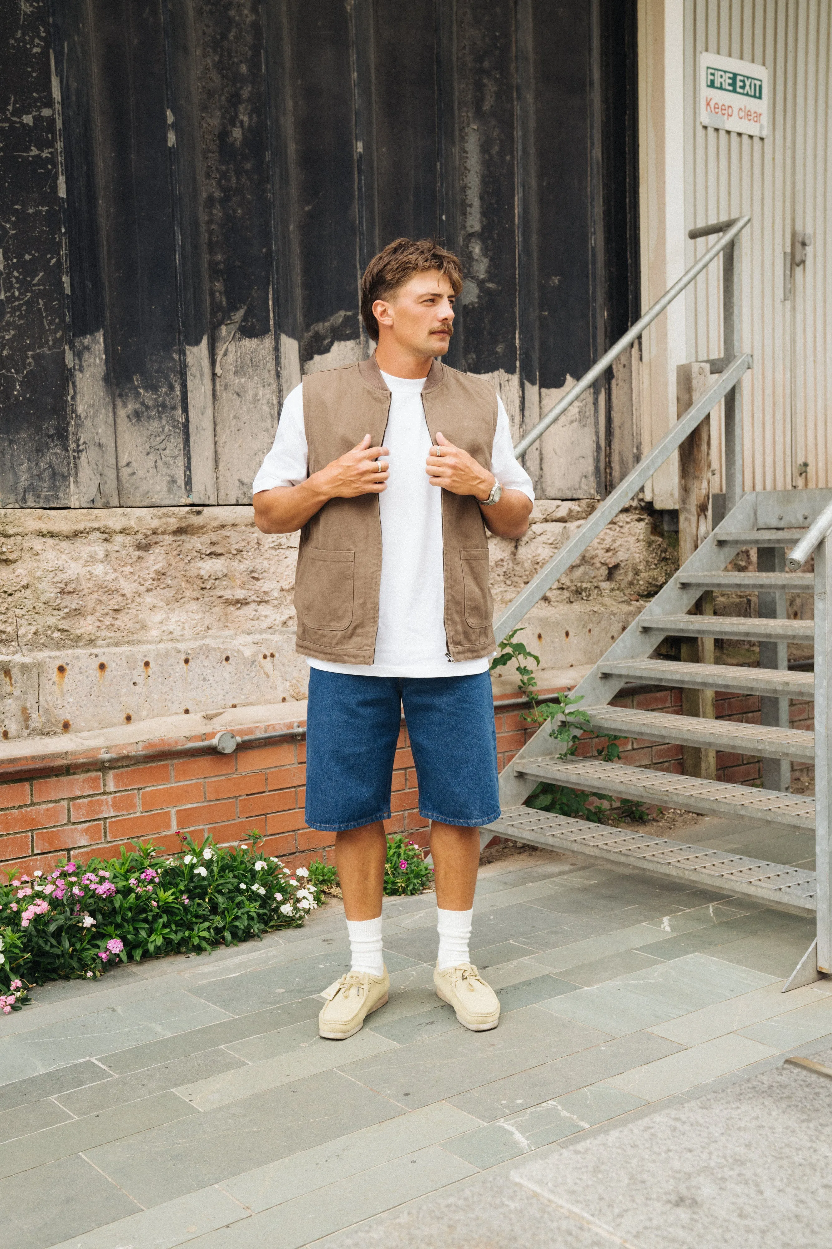 UNION DENIM JORTS - MID BLUE sold by Bound product image thumbnail 2