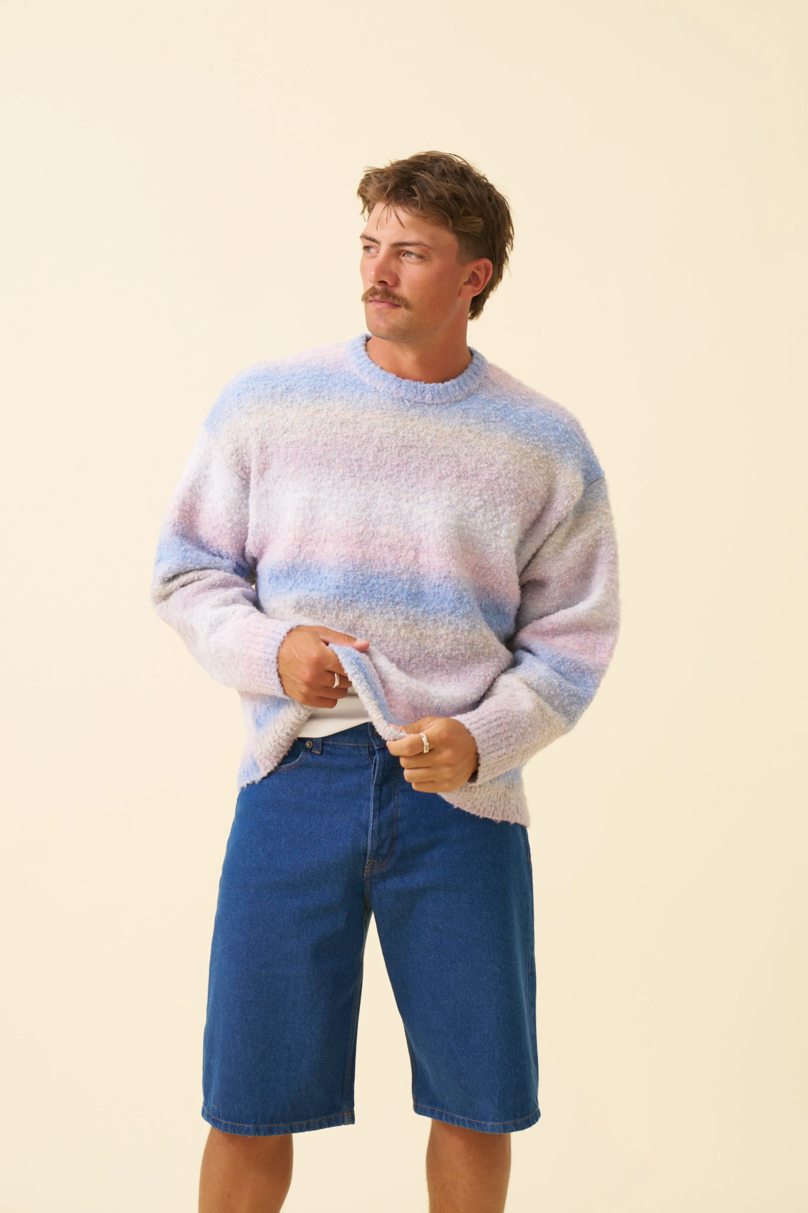 UNION DENIM JORTS - MID BLUE sold by Bound product image thumbnail 4