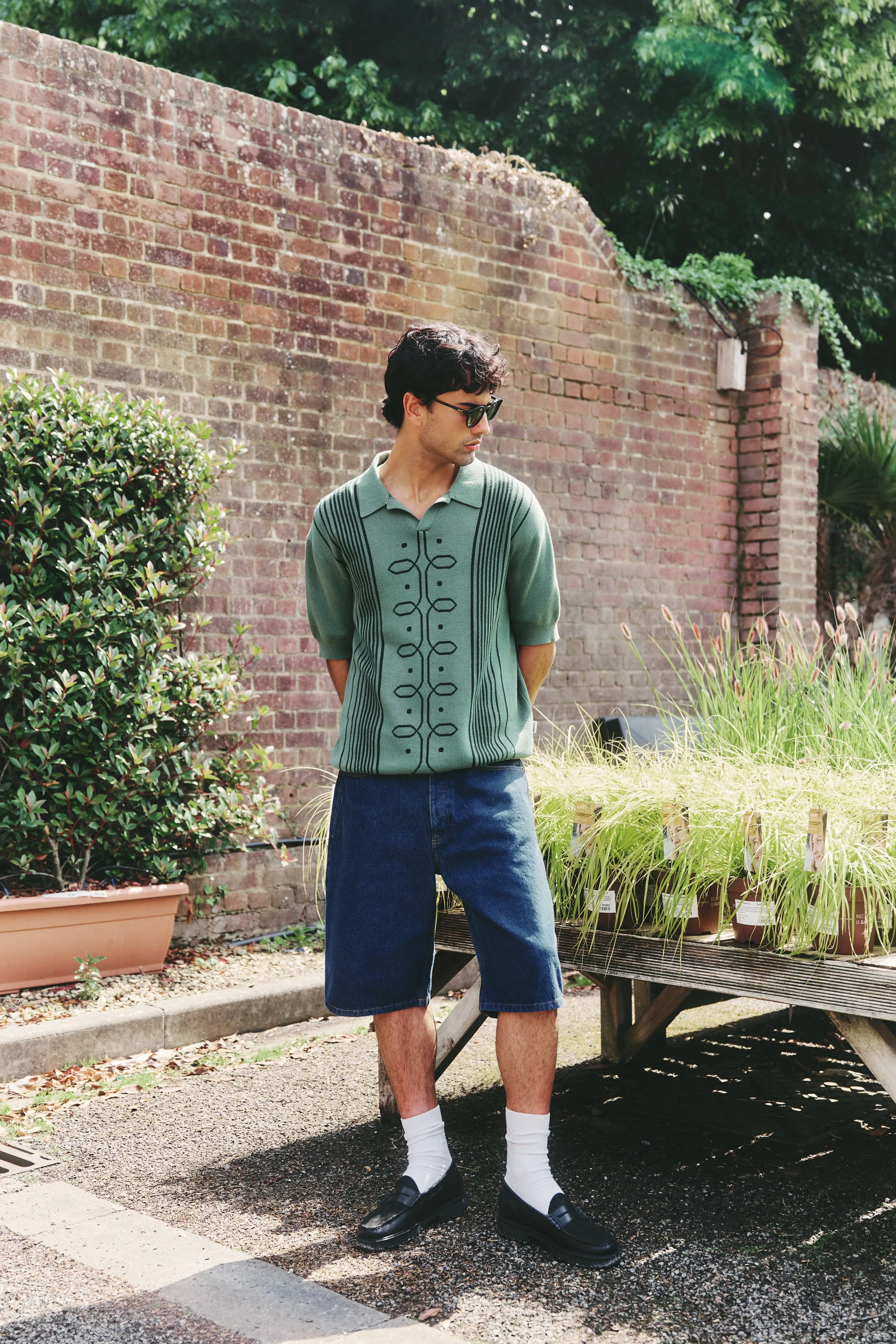 UNION DENIM JORTS - MID BLUE sold by Bound product image thumbnail 3