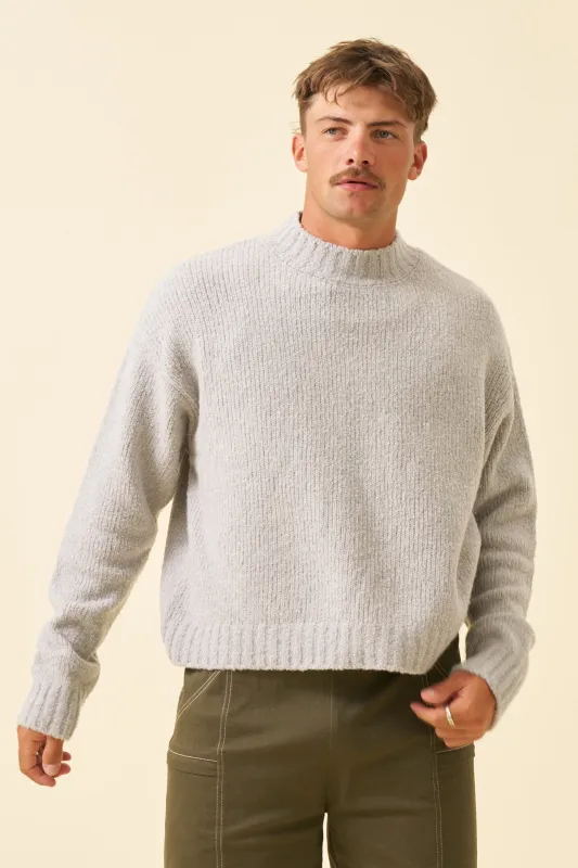 BOTHA CROPPED WOOL KNIT - GREY made by Bound