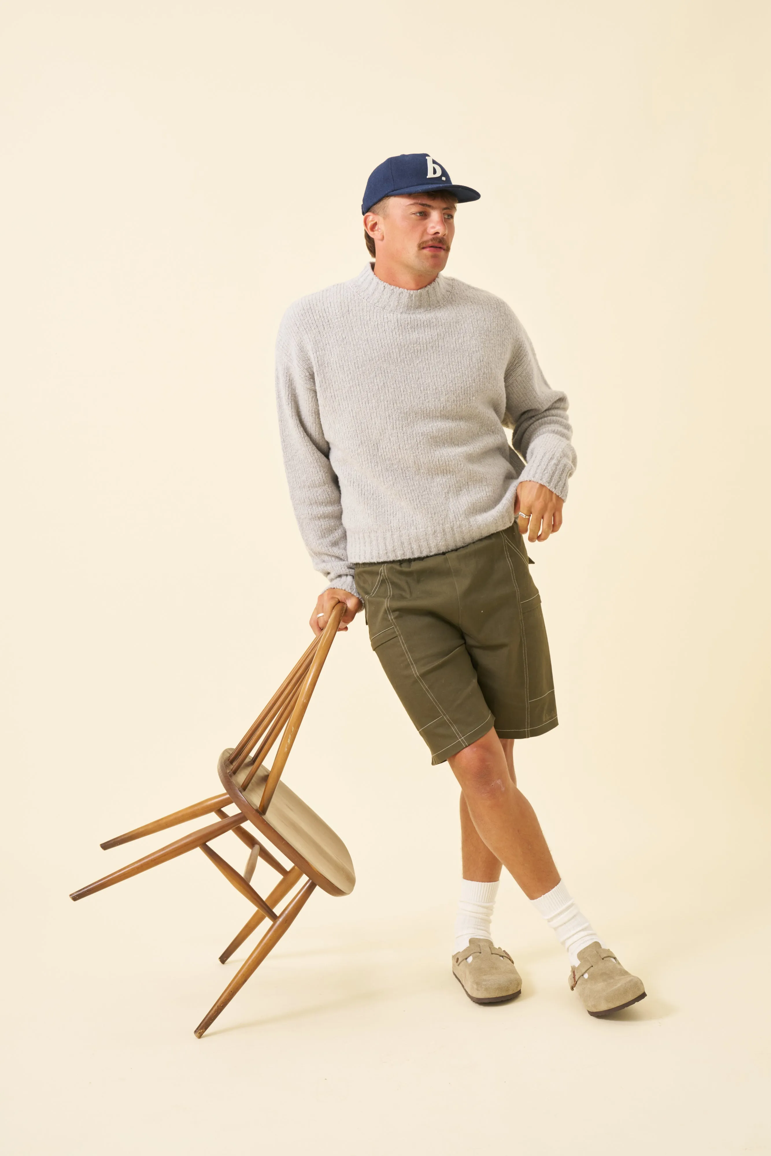 BOTHA CROPPED WOOL KNIT - GREY sold by Bound product image thumbnail 3