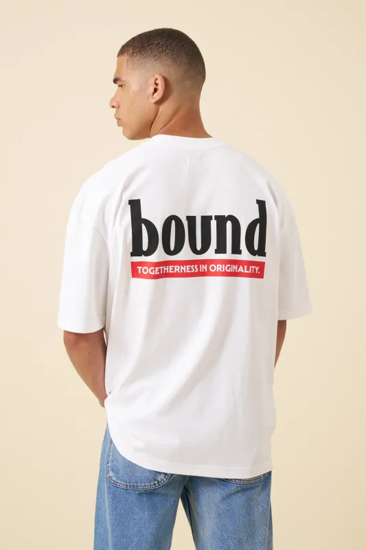 RED LABEL TEE - WHITE sold by Bound