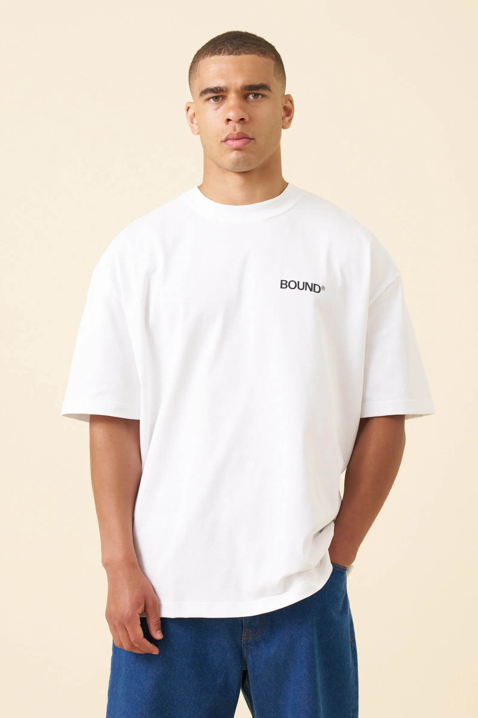 BUZZIN' TEE - WHITE sold by Bound product image thumbnail 2