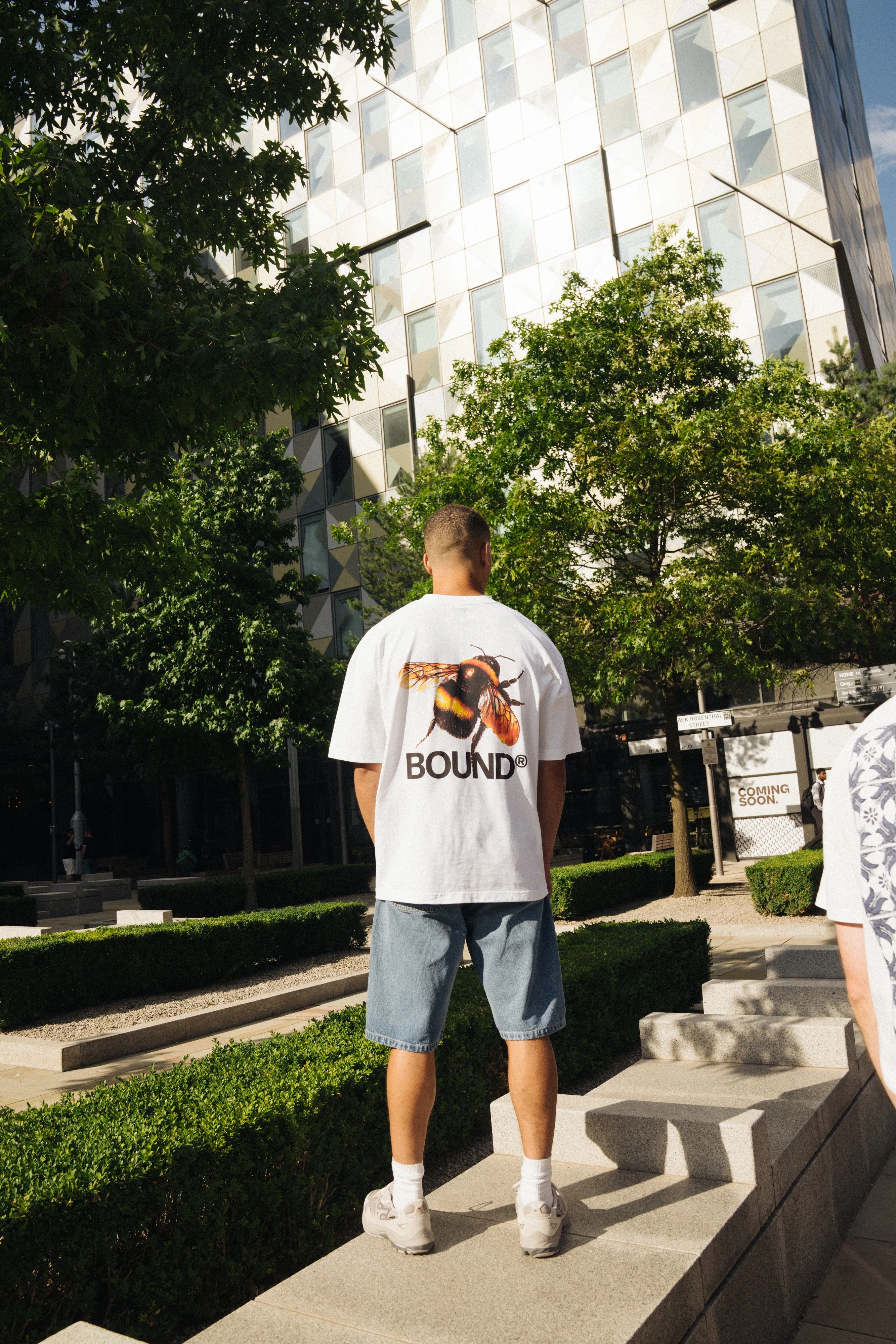 BUZZIN' TEE - WHITE sold by Bound product image thumbnail 3