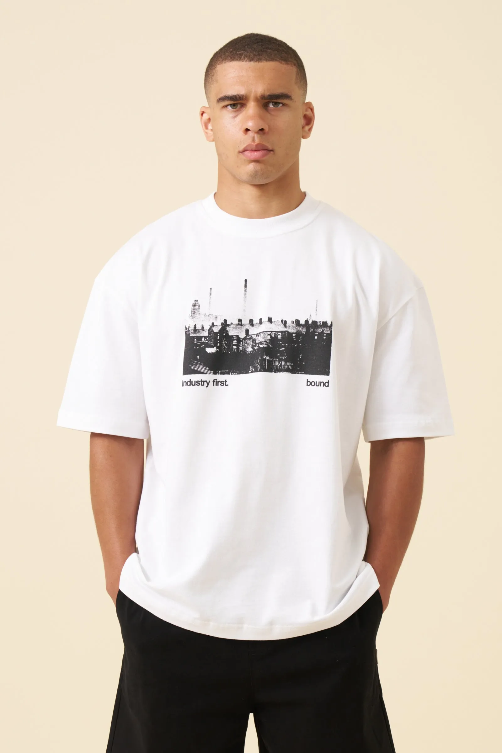 MCR INDUSTRY TEE - WHITE sold by Bound
