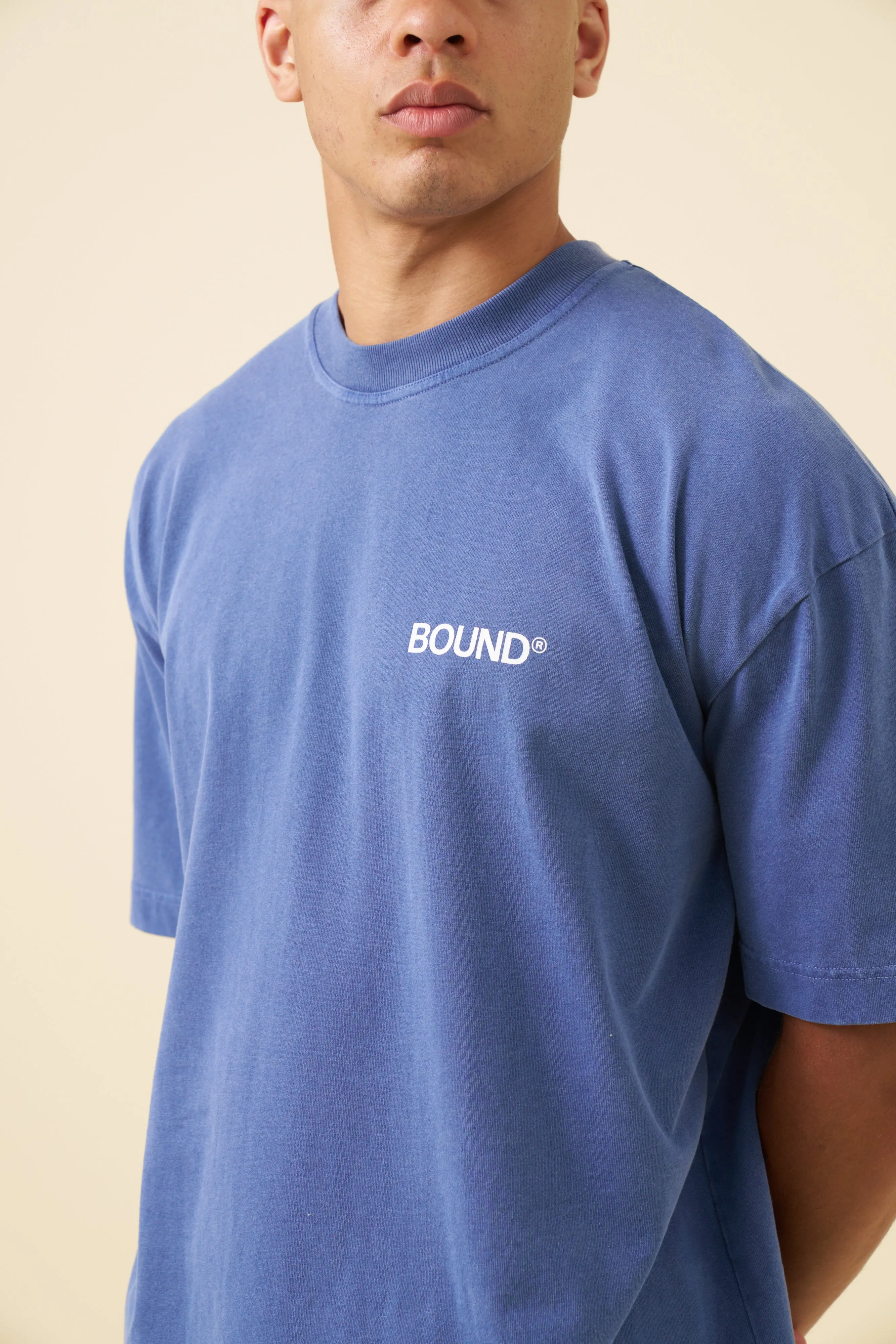INDUSTRY FIRST TEE - WASHED LIGHT NAVY sold by Bound product image thumbnail 4