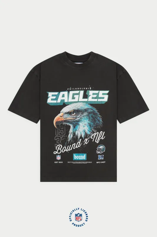 EAGLES RETRO TEE - VINTAGE WASHED BLACK sold by Bound