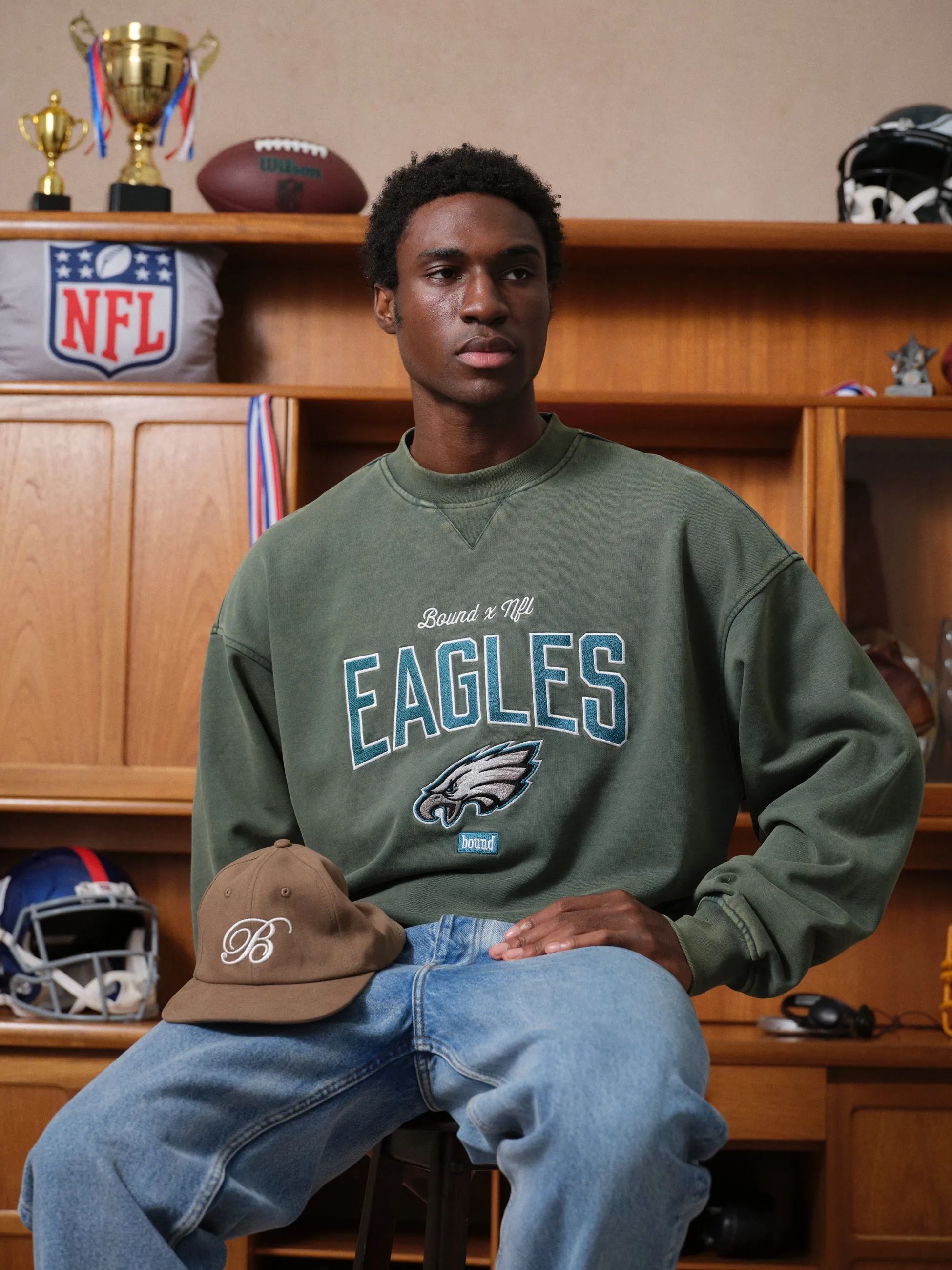 SCRIPT EMBROIDERED 6 PANEL CAP - MUSHROOM sold by Bound product image thumbnail 5