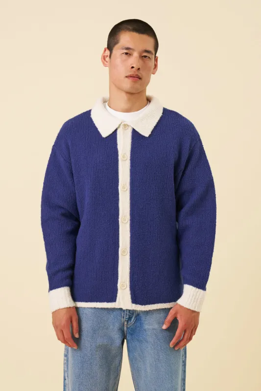OXFORD WOOL BUTTON UP KNIT sold by Bound