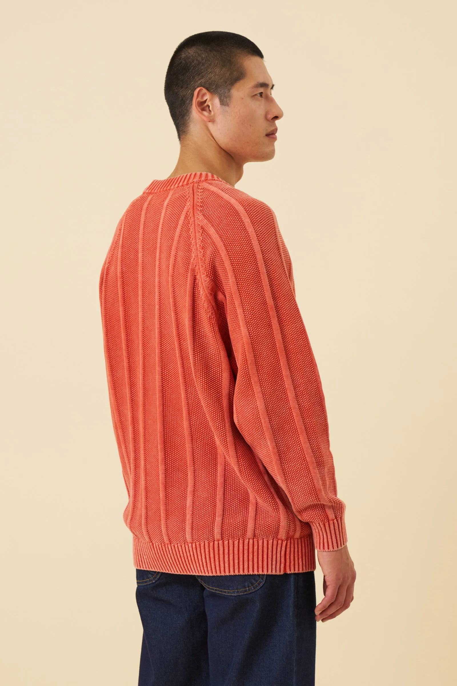 MELVIN WASHED SWEATER - BRIGHT ORANGE sold by Bound product image thumbnail 5