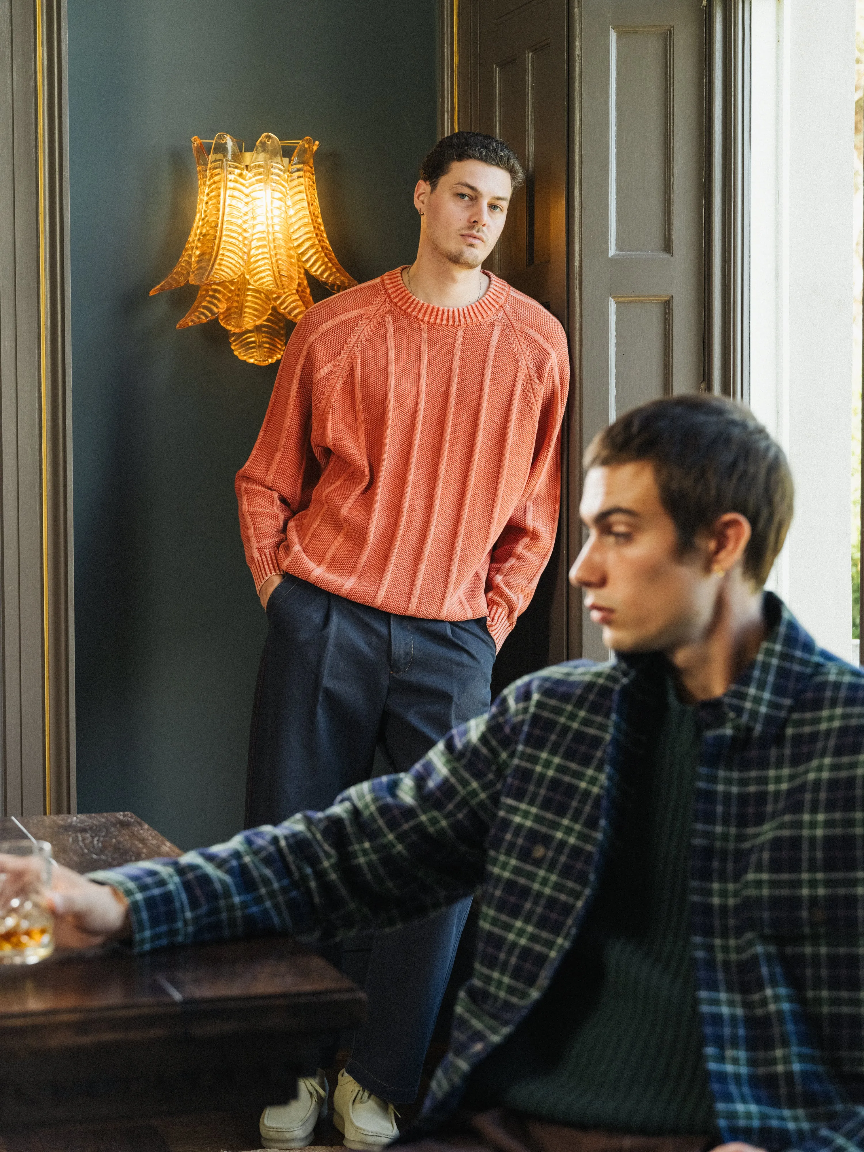 MELVIN WASHED SWEATER - BRIGHT ORANGE sold by Bound product image thumbnail 2