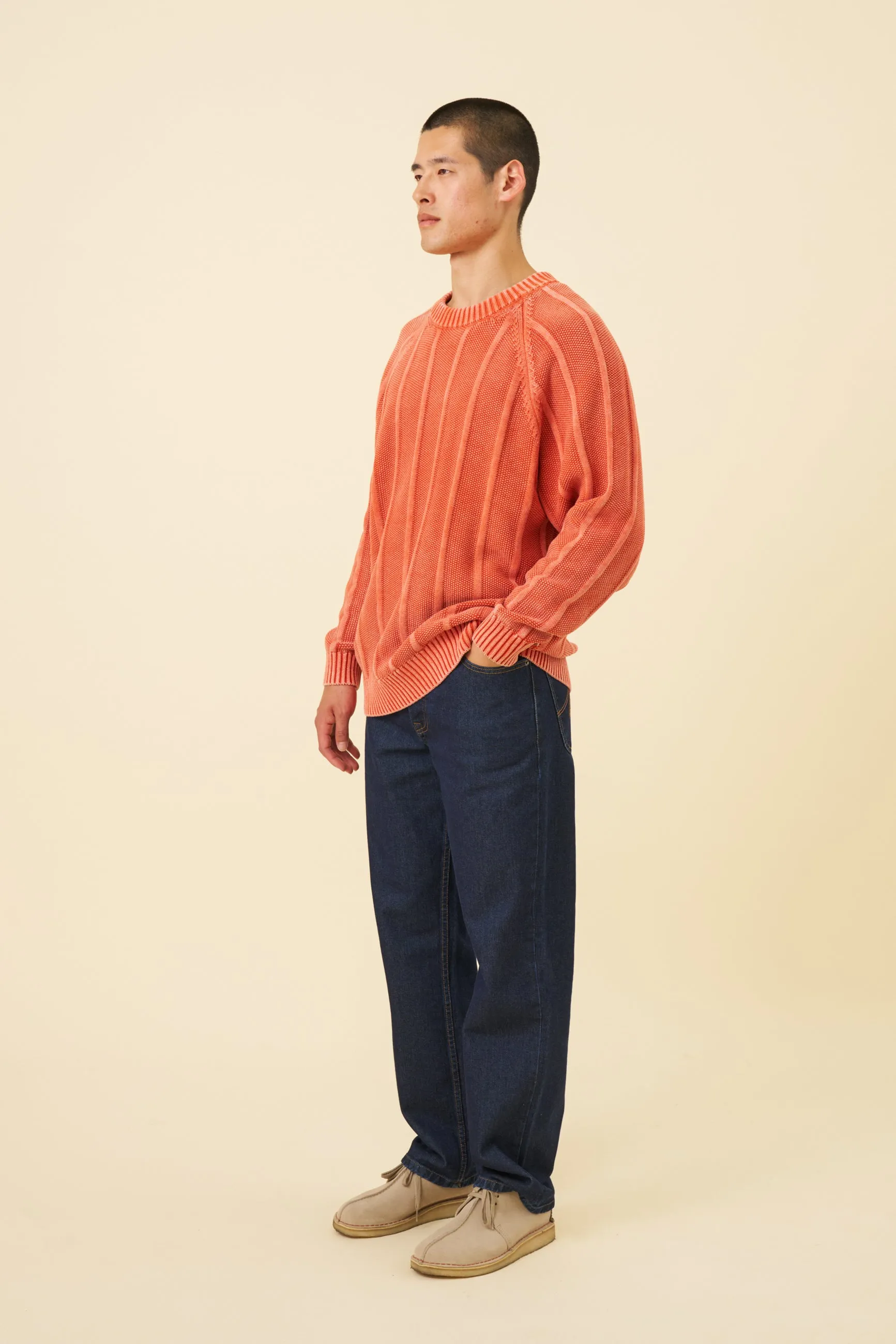 MELVIN WASHED SWEATER - BRIGHT ORANGE sold by Bound product image thumbnail 4