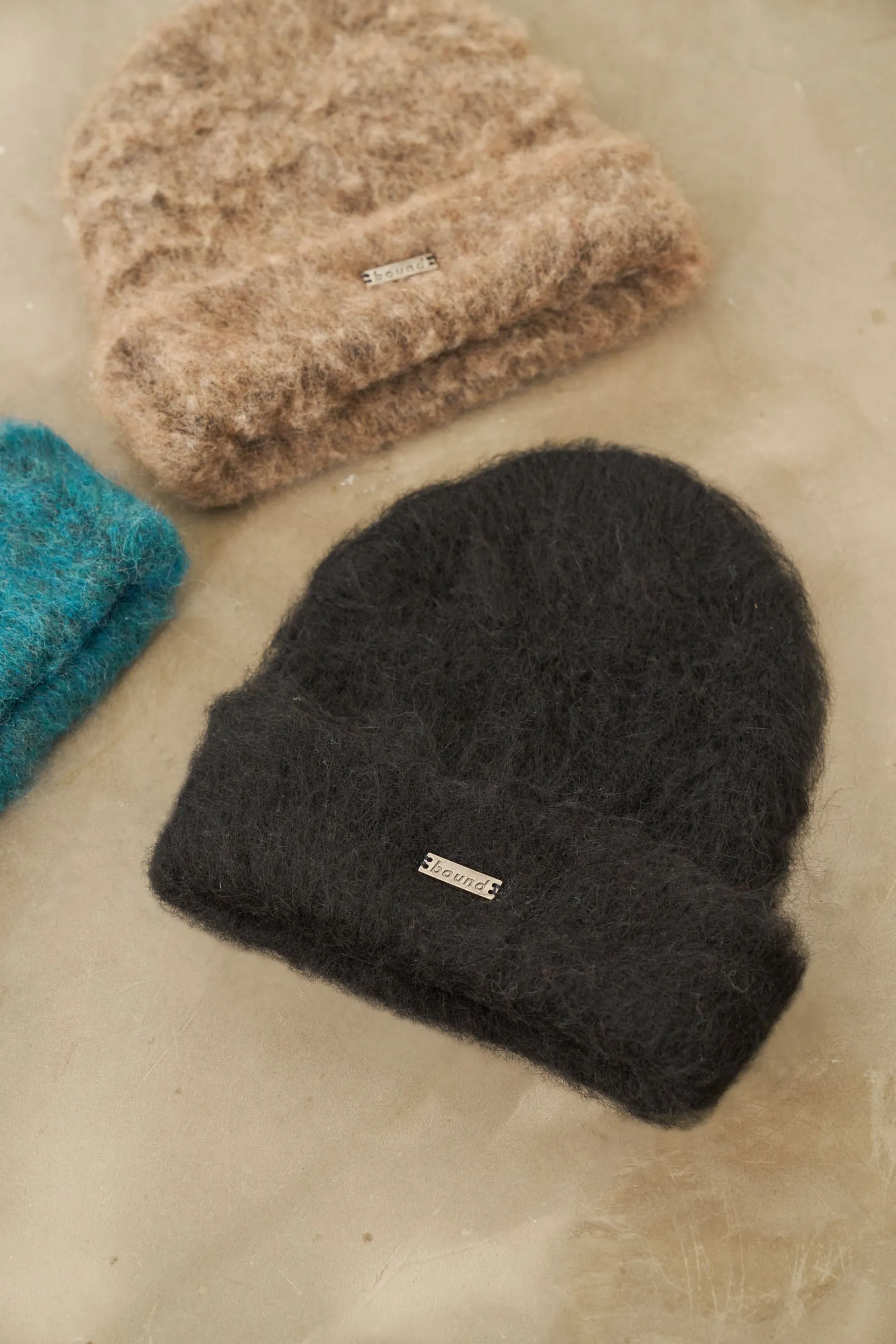 MOHAIR BEANIE - BLACK sold by Bound product image thumbnail 4