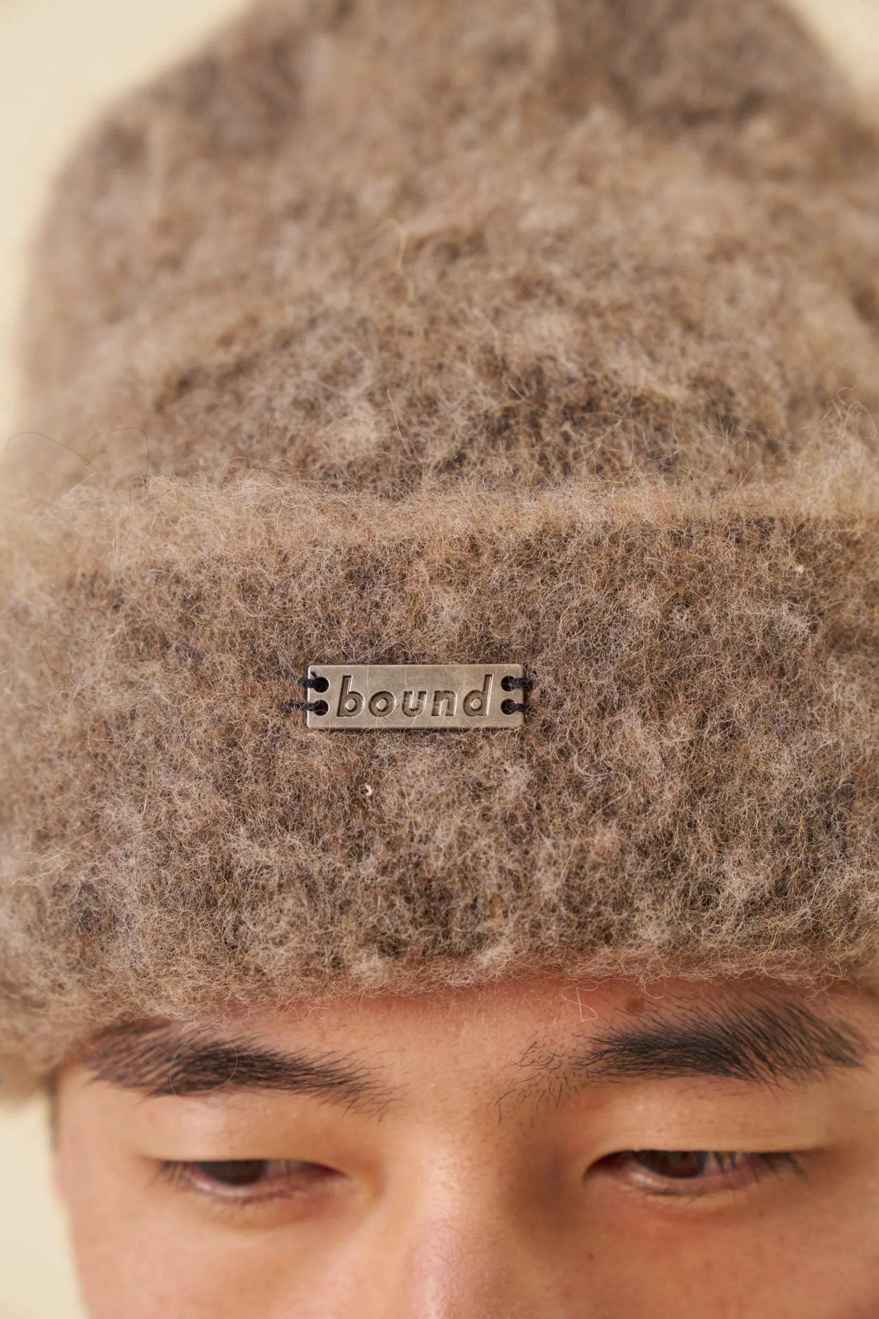 MOHAIR BEANIE - BROWN sold by Bound product image thumbnail 3