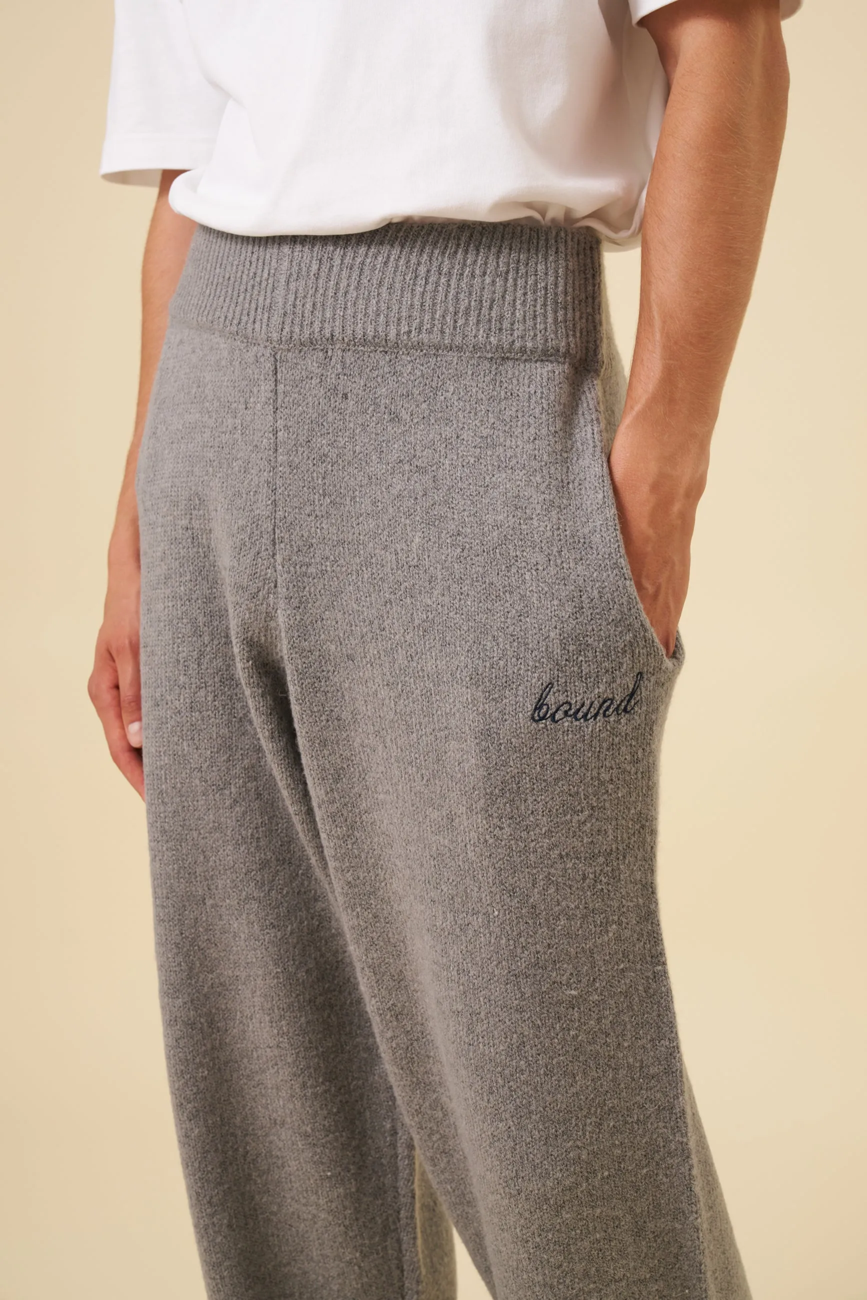 MOHAIR SWEATPANTS - GREY sold by Bound product image thumbnail 4