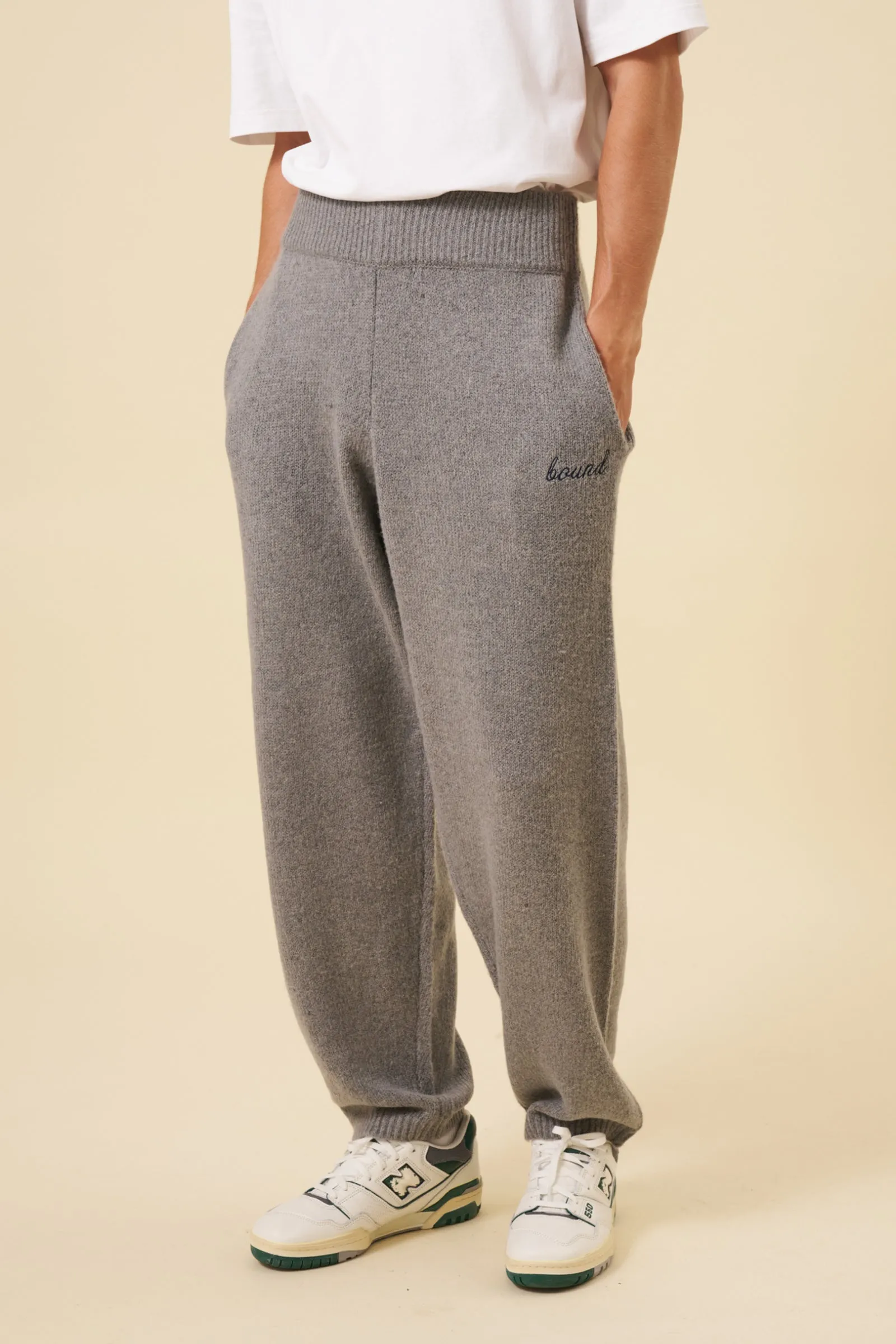 MOHAIR SWEATPANTS - GREY sold by Bound