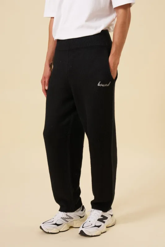 MOHAIR SWEATPANTS - BLACK sold by Bound