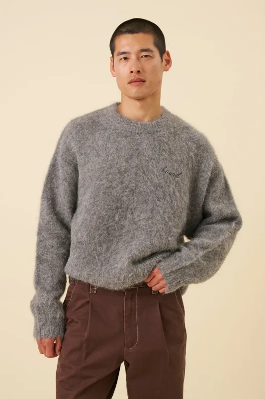 DEXTER CROPPED ALPACA KNIT - GREY sold by Bound
