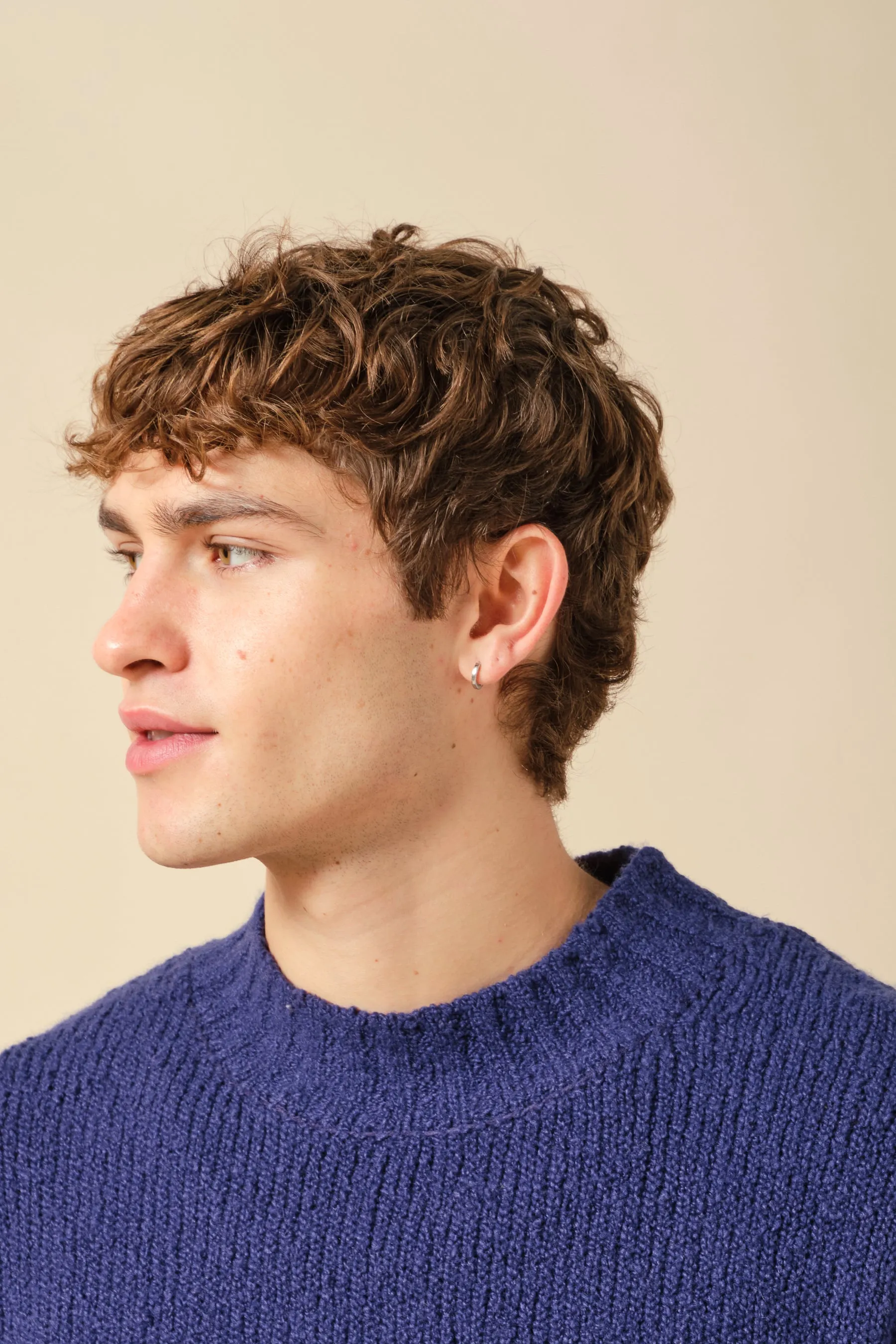 CROPPED WOOL KNIT - BLUE sold by Bound product image thumbnail 4