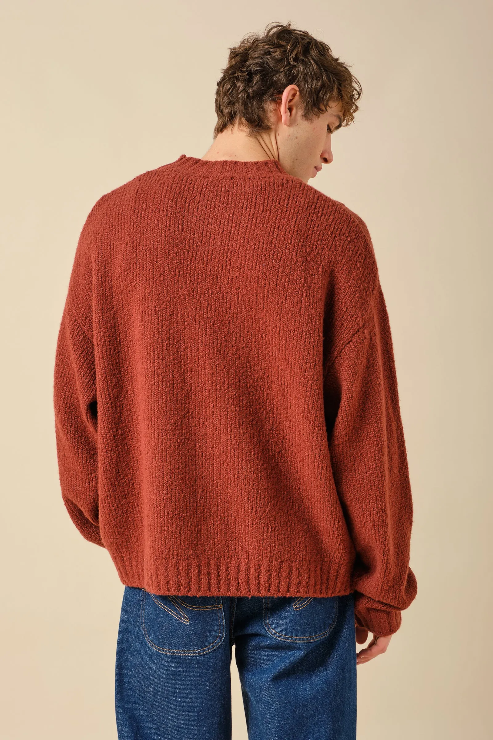 CROPPED WOOL KNIT - BRICK sold by Bound product image thumbnail 3