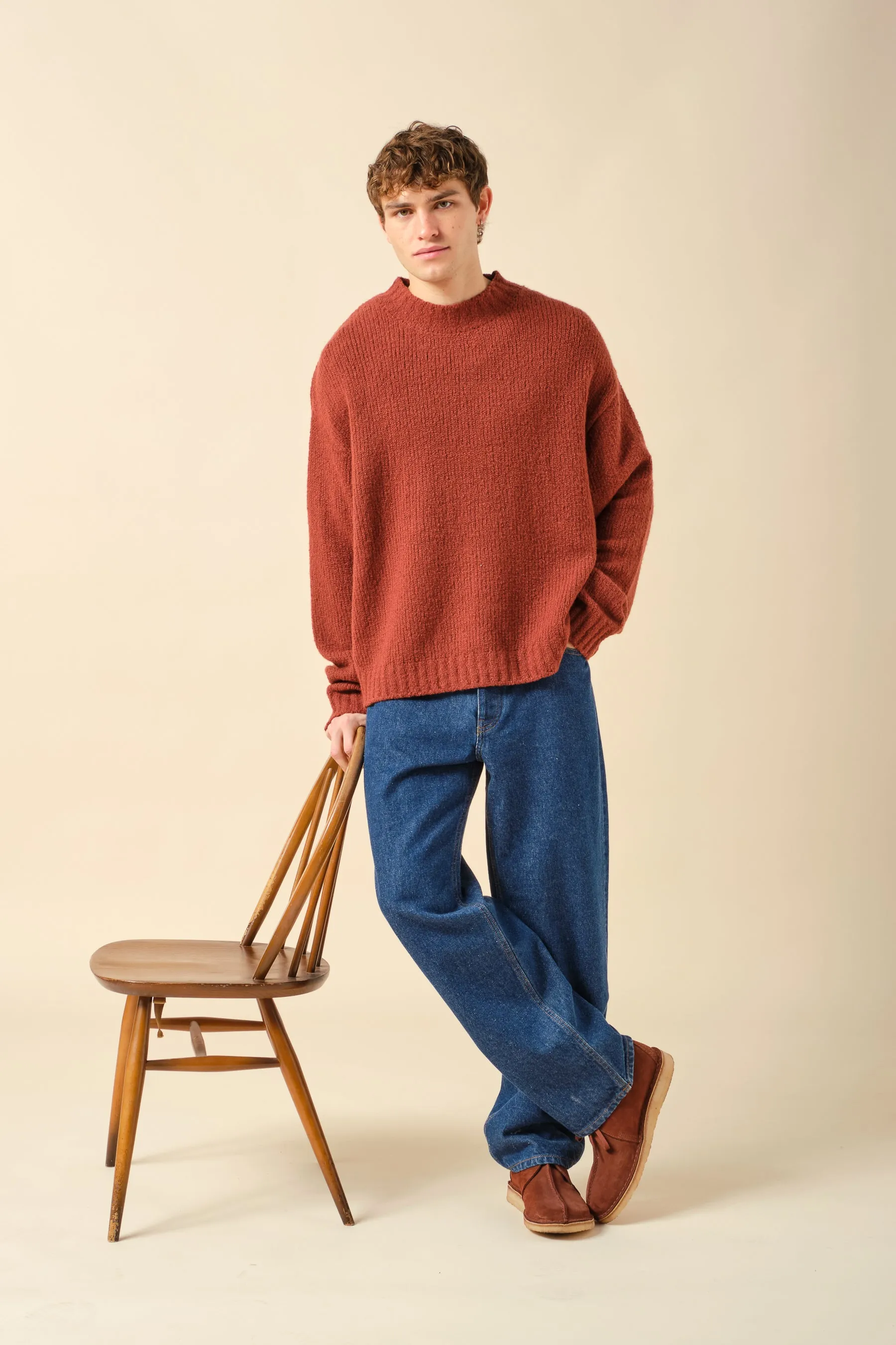 CROPPED WOOL KNIT - BRICK sold by Bound product image thumbnail 2