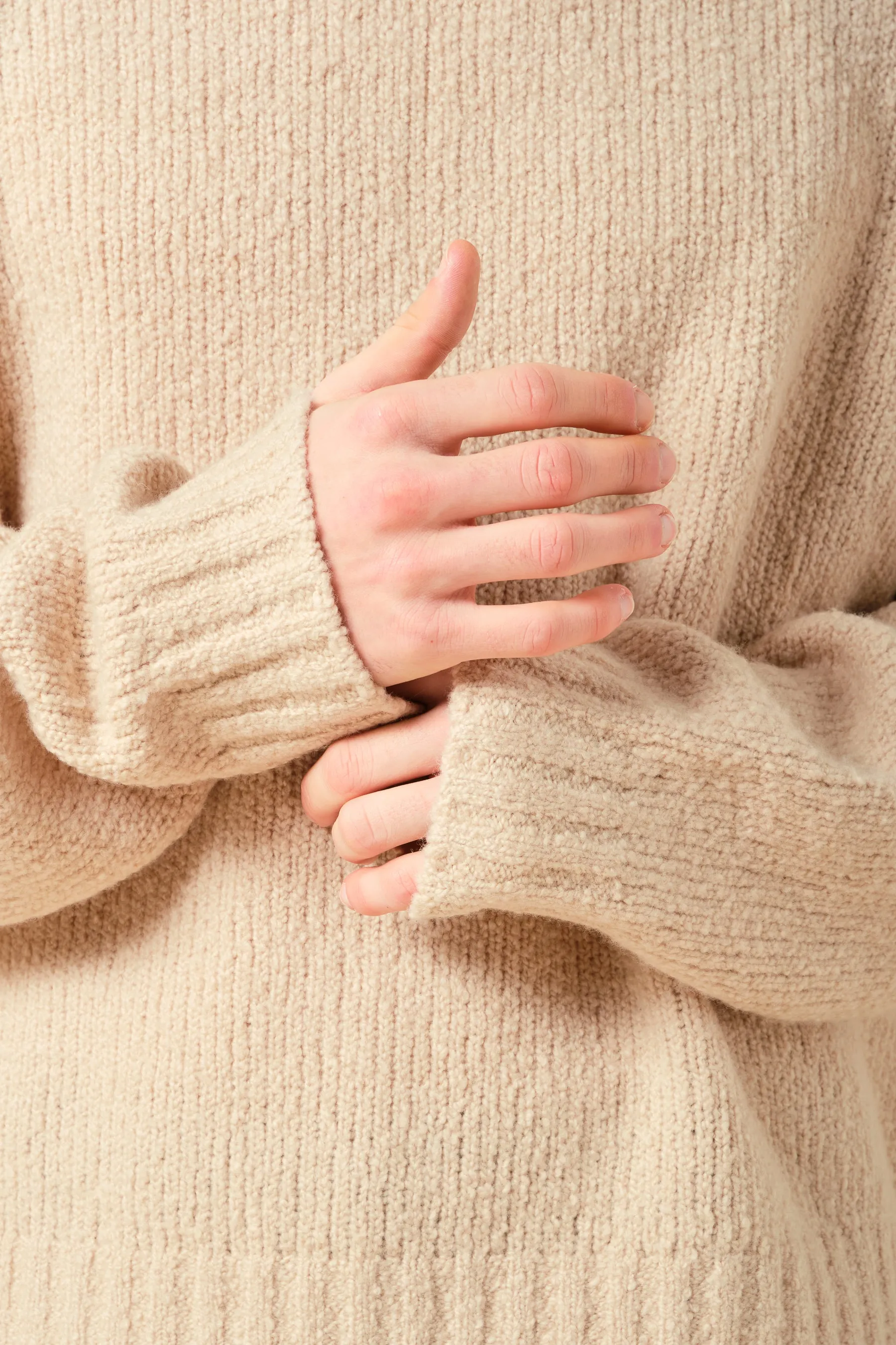 CROPPED WOOL KNIT - SAND sold by Bound product image thumbnail 3