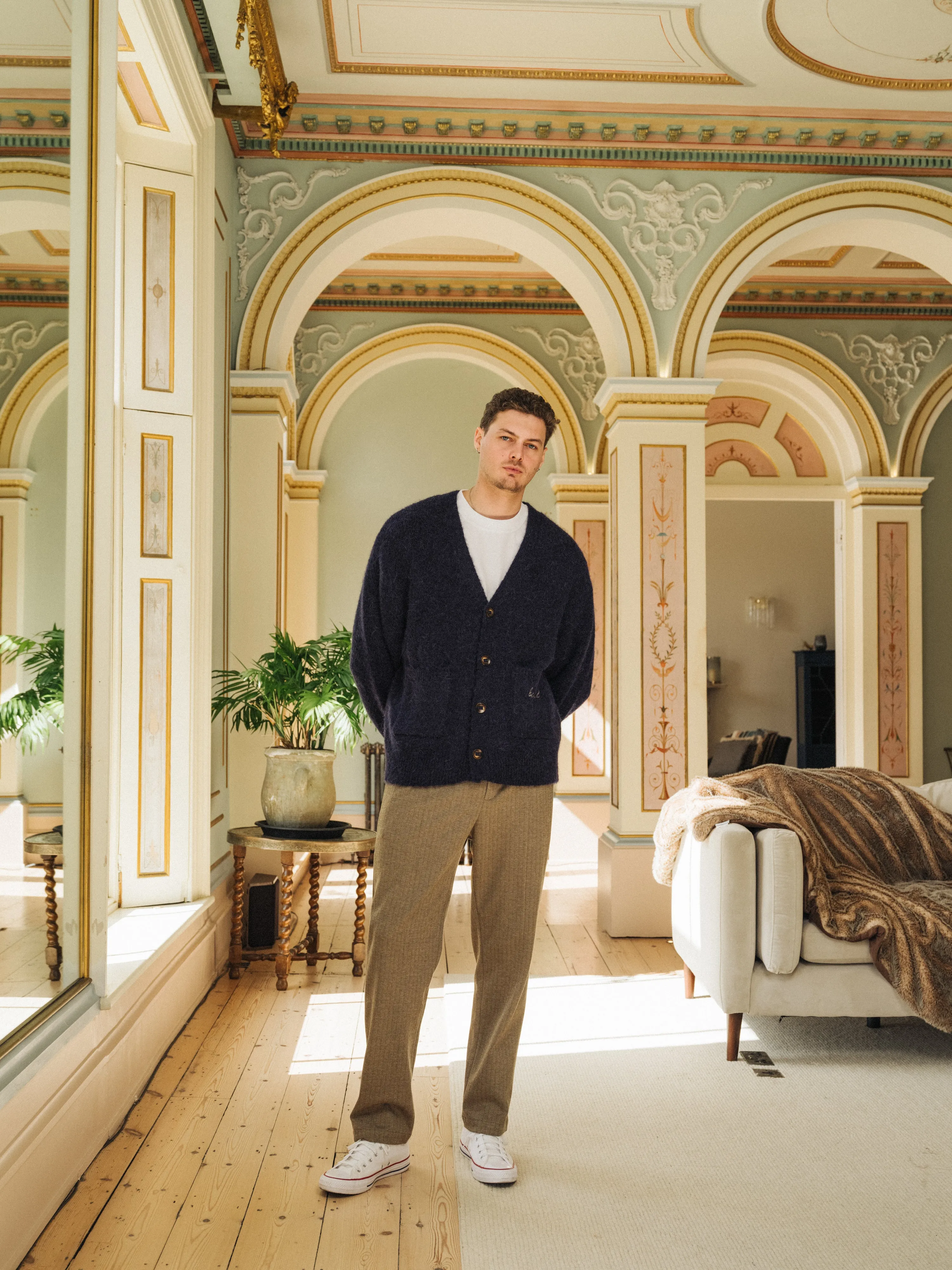 PARKER ALPACA CARDIGAN - NAVY sold by Bound product image thumbnail 2