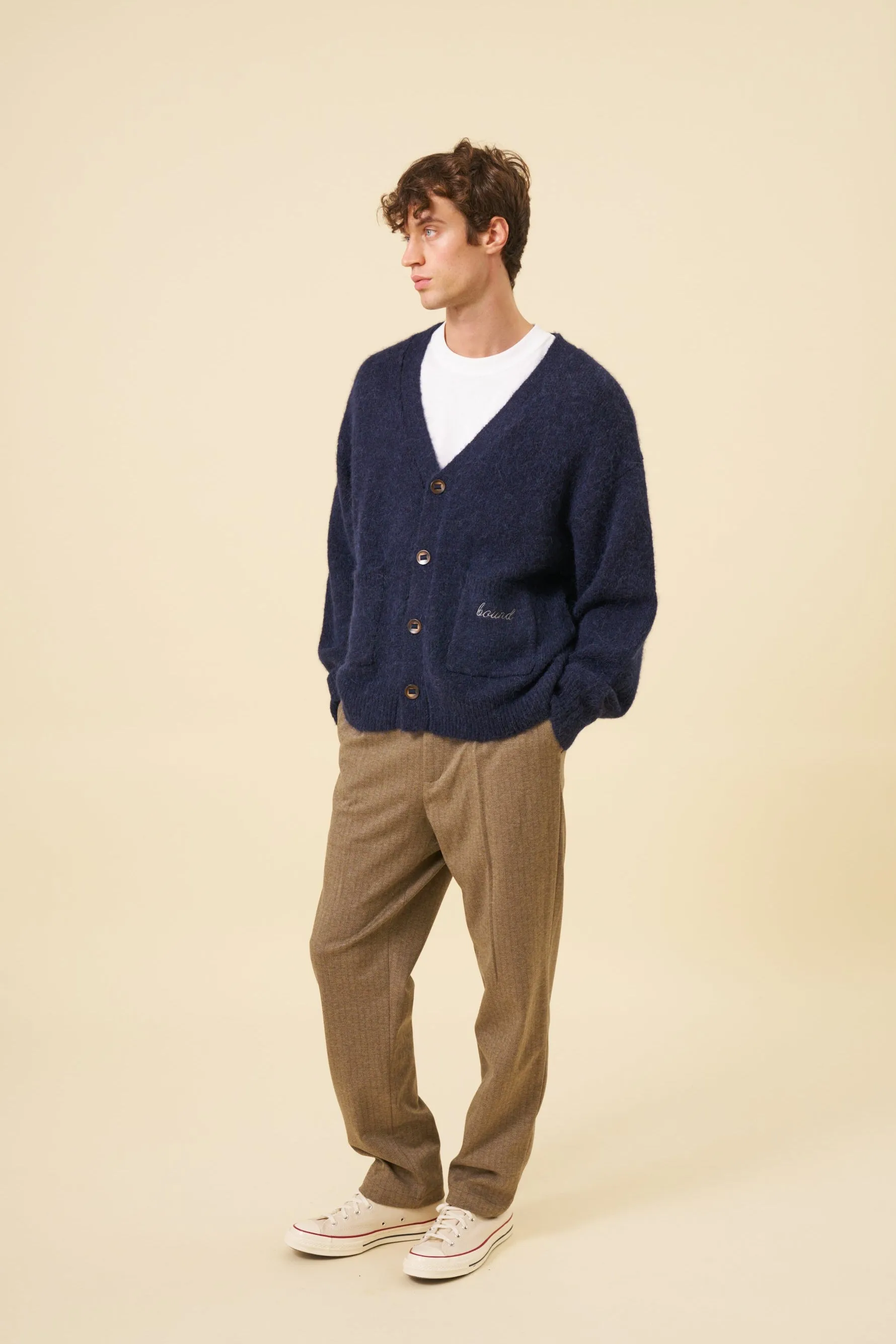 PARKER ALPACA CARDIGAN - NAVY sold by Bound product image thumbnail 3
