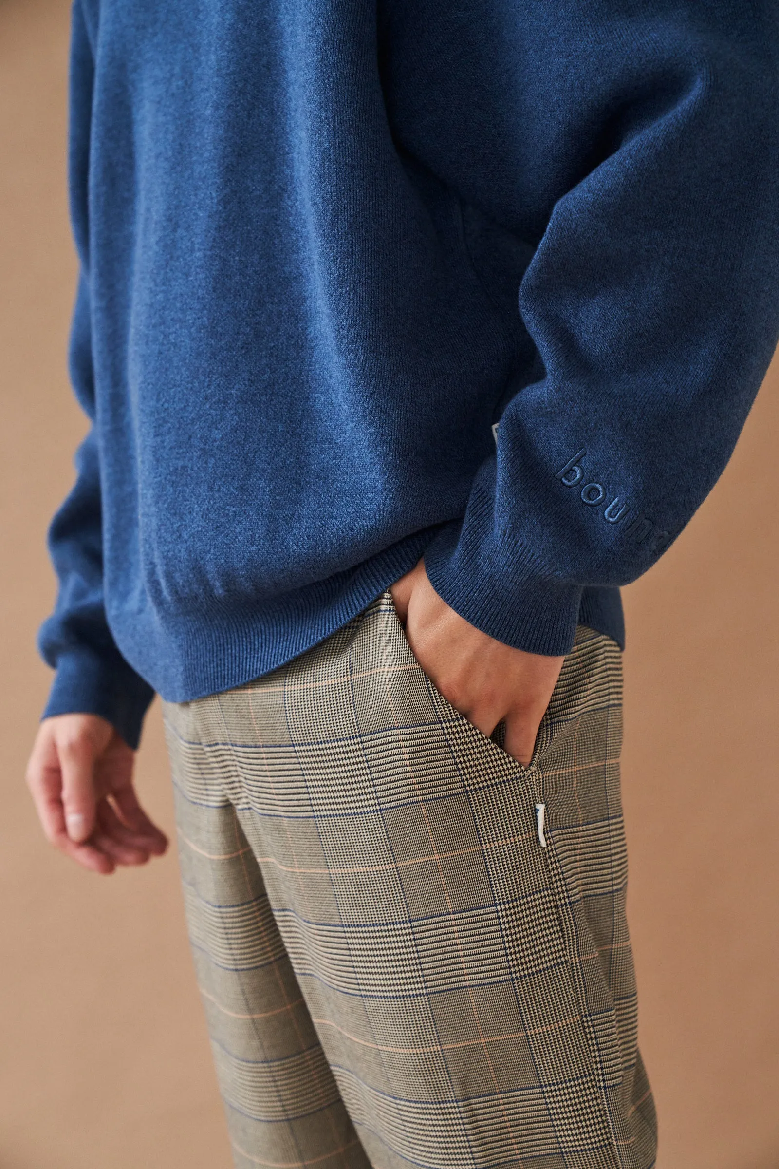 EVERETT GREY CHECK STRAIGHT TROUSER sold by Bound product image thumbnail 3