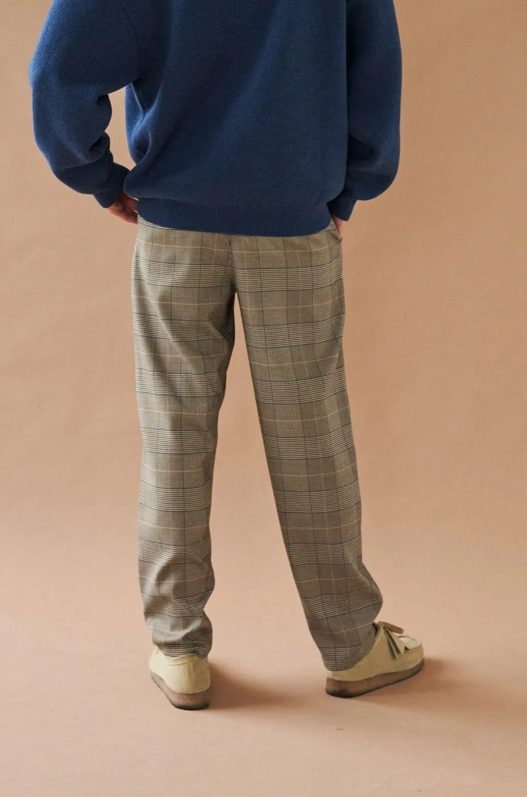 EVERETT GREY CHECK STRAIGHT TROUSER sold by Bound product image thumbnail 2
