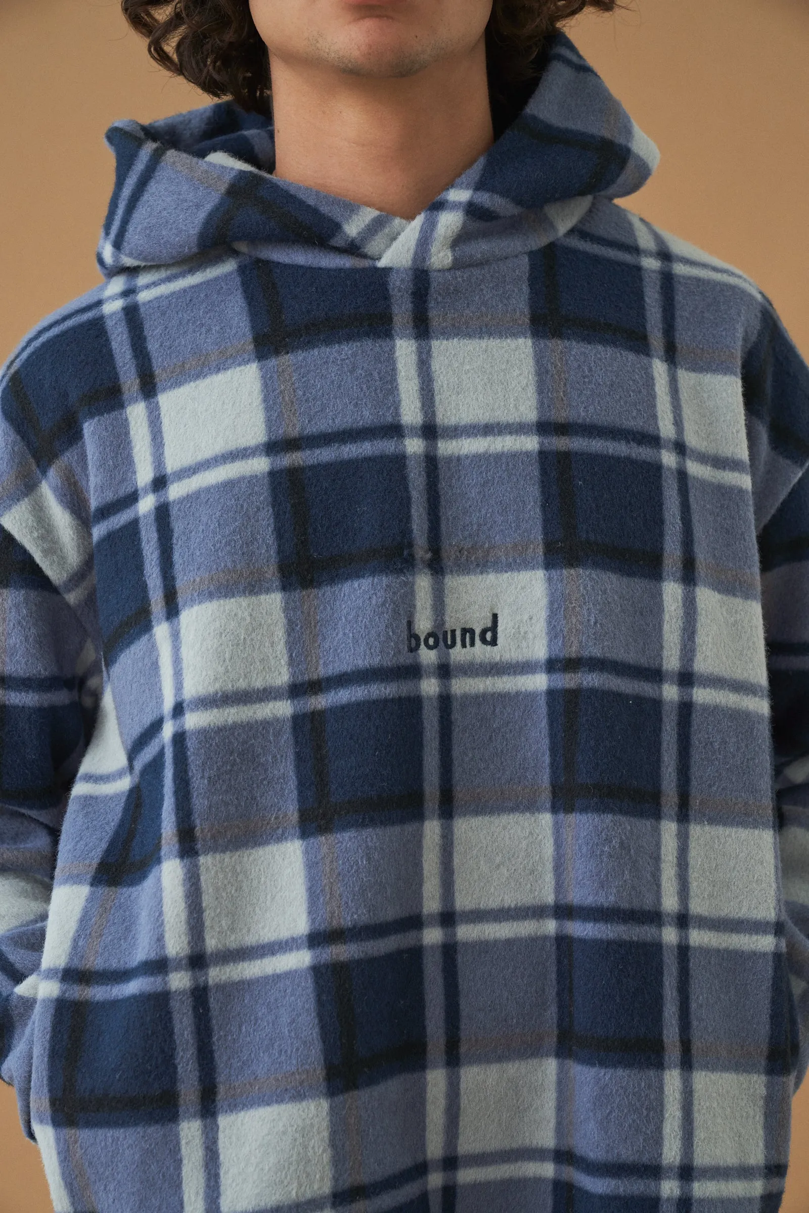 JUBILEE CHECK FLEECE HOODIE sold by Bound product image thumbnail 3