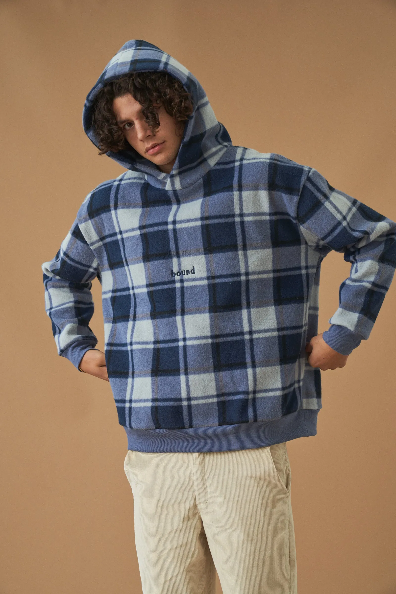 JUBILEE CHECK FLEECE HOODIE sold by Bound product image thumbnail 4