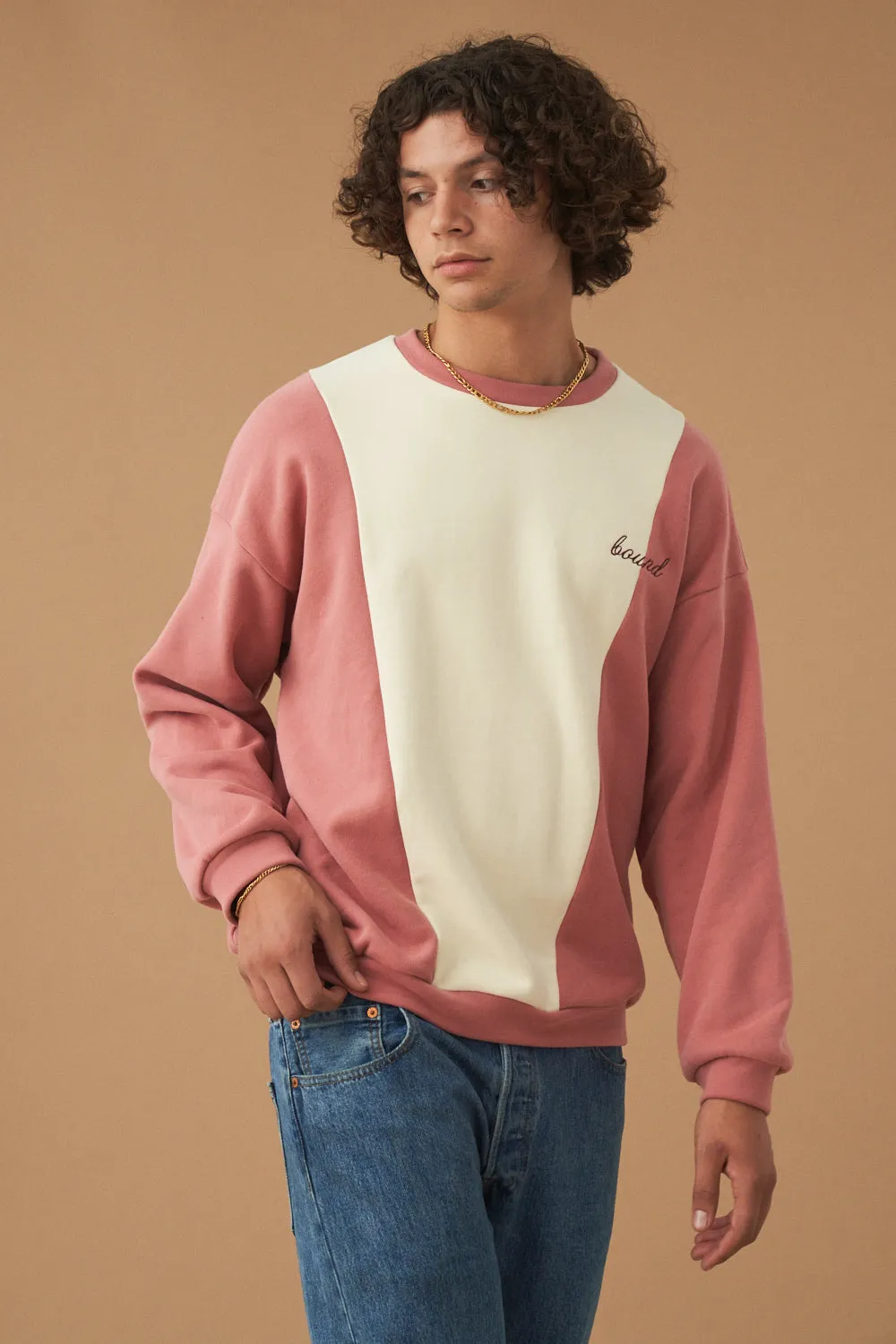 BERRY CRÈME PANEL SWEATER sold by Bound product image thumbnail 4