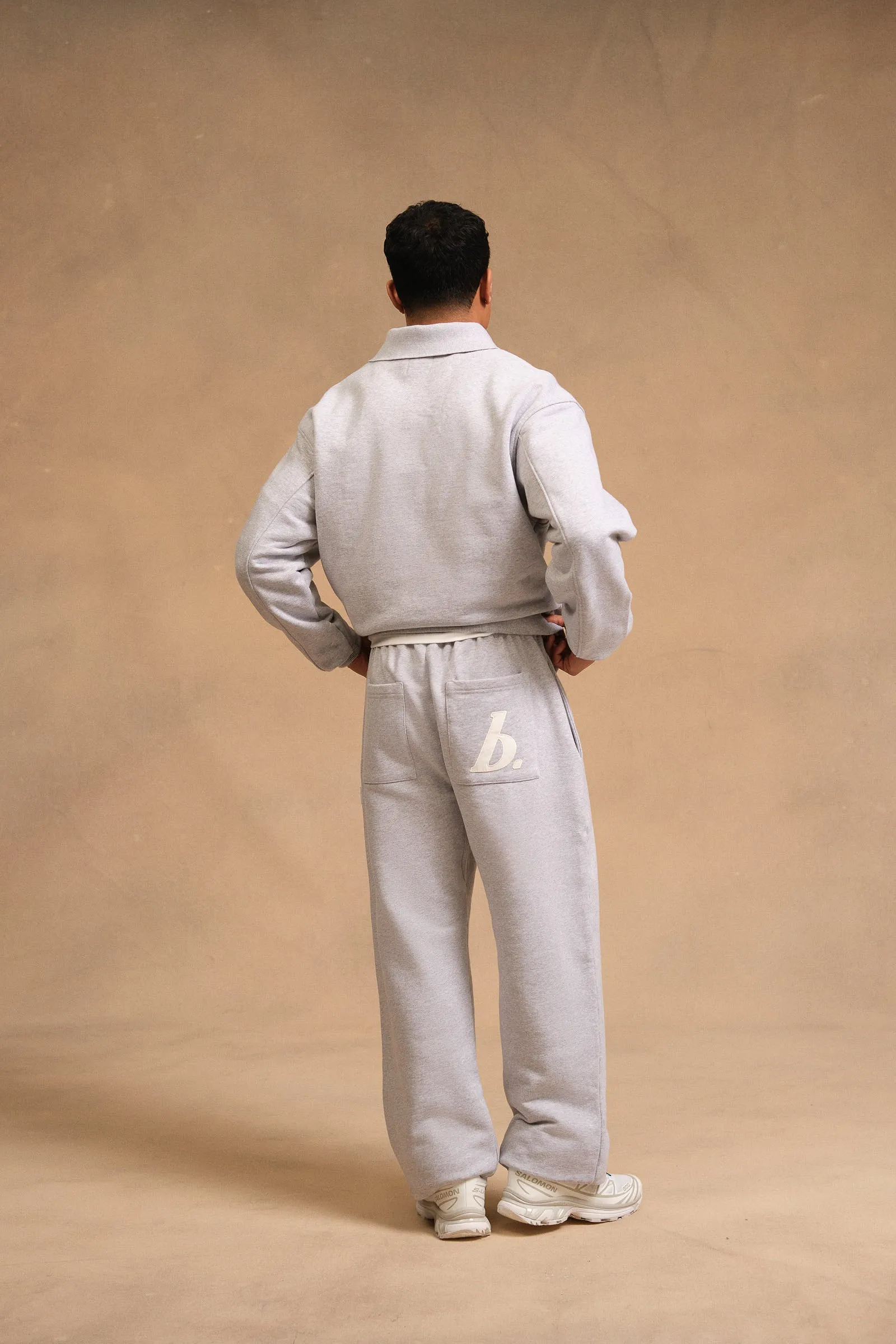 STAMP POLO SWEAT - GREY MARL sold by Bound product image thumbnail 5