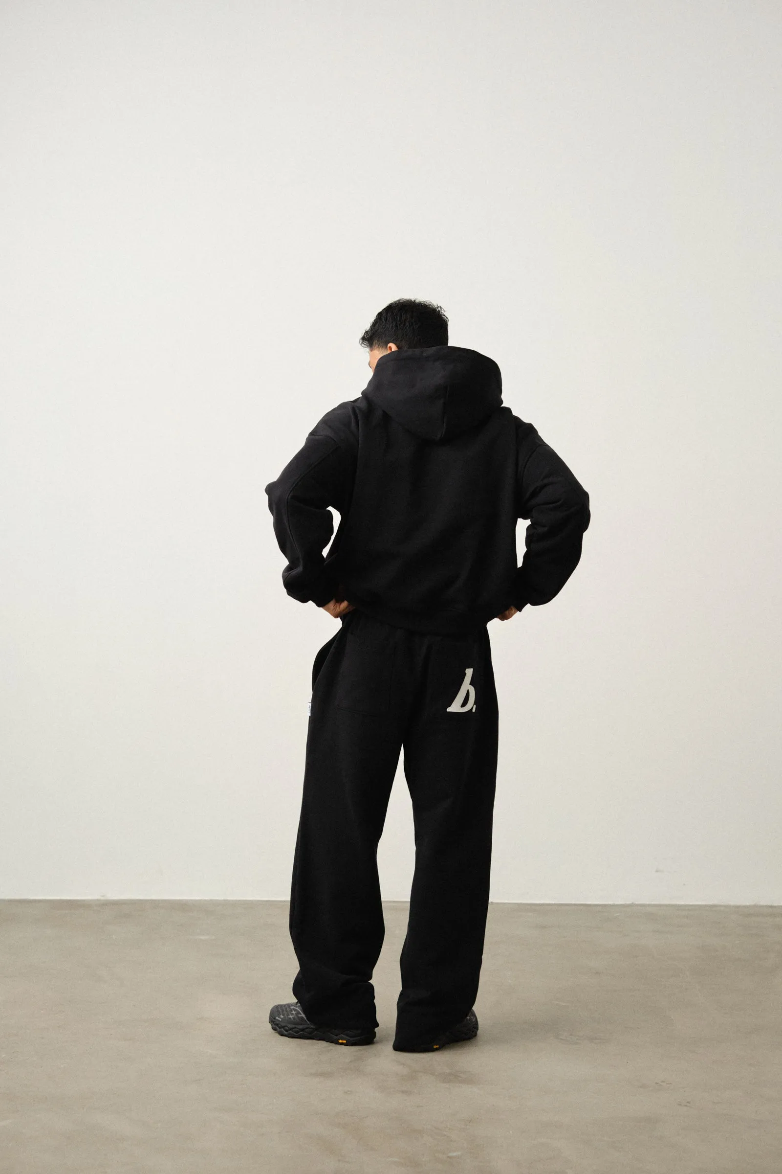 STAMP ZIP-UP HOODIE - BLACK sold by Bound product image thumbnail 5