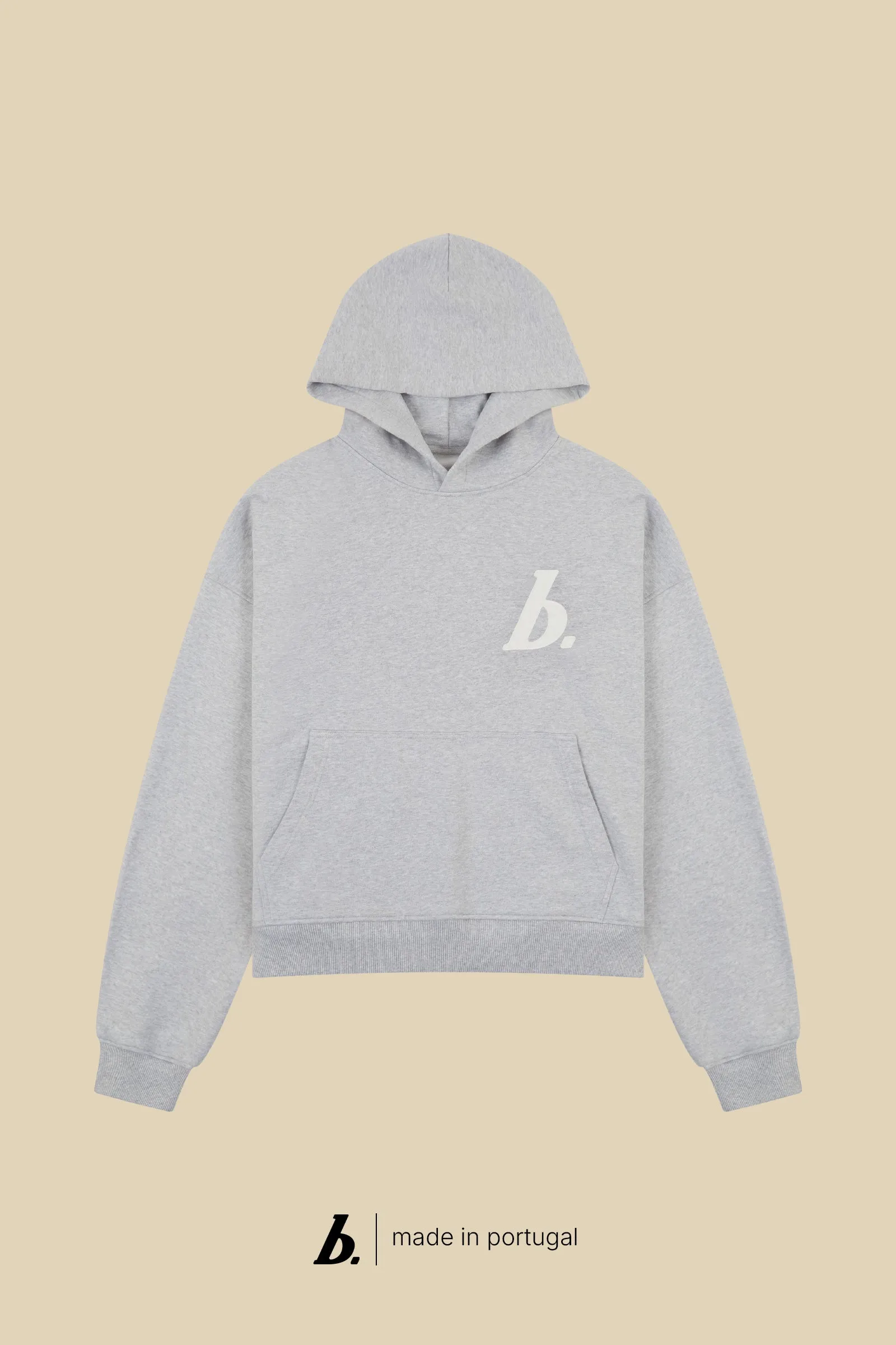 STAMP HOODIE - GREY MARL sold by Bound