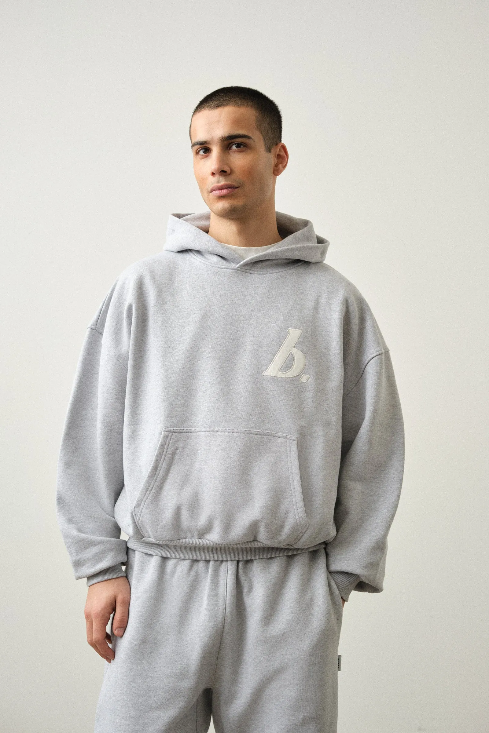 STAMP HOODIE - GREY MARL sold by Bound product image thumbnail 2