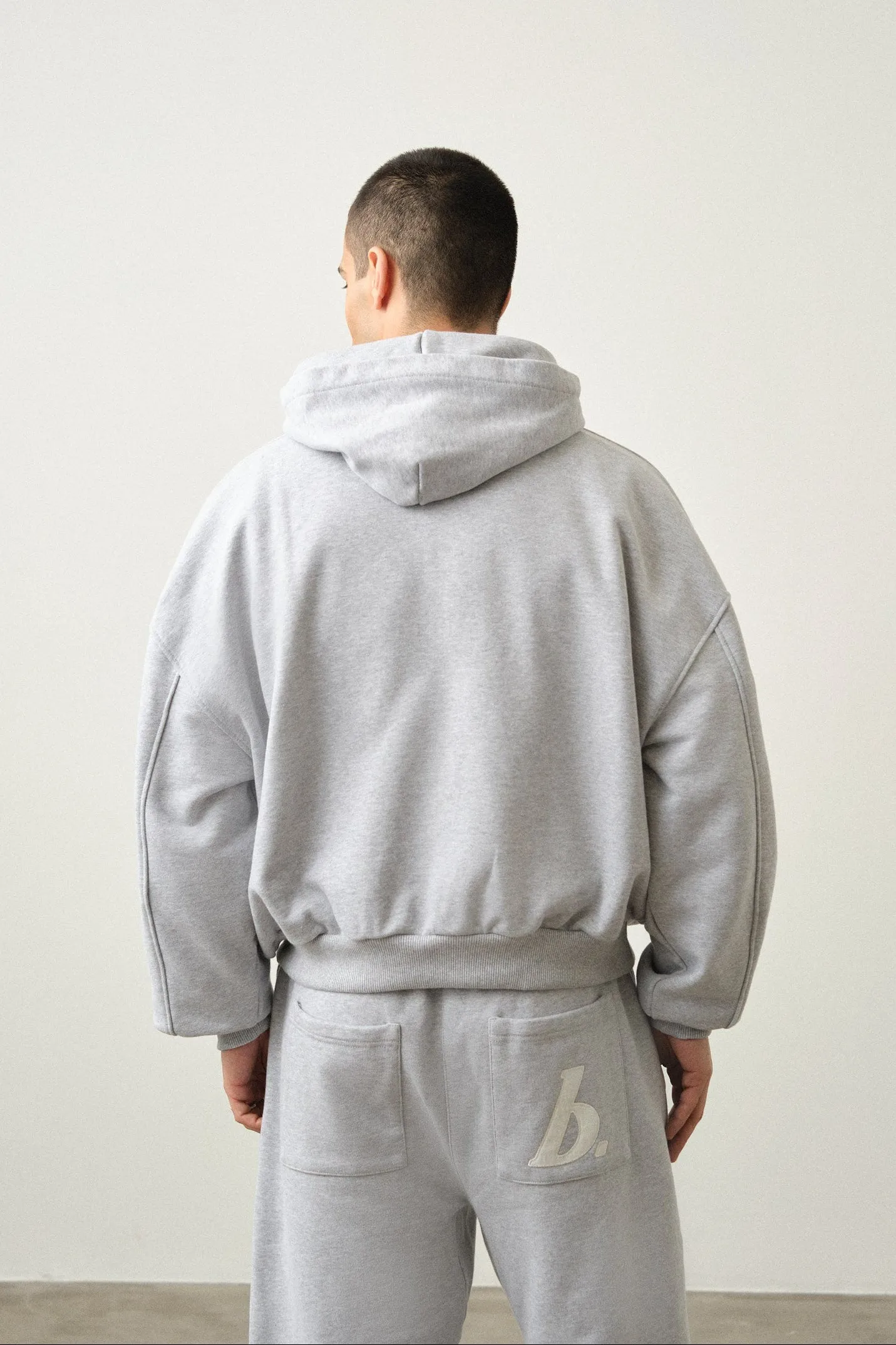 STAMP HOODIE - GREY MARL sold by Bound product image thumbnail 4
